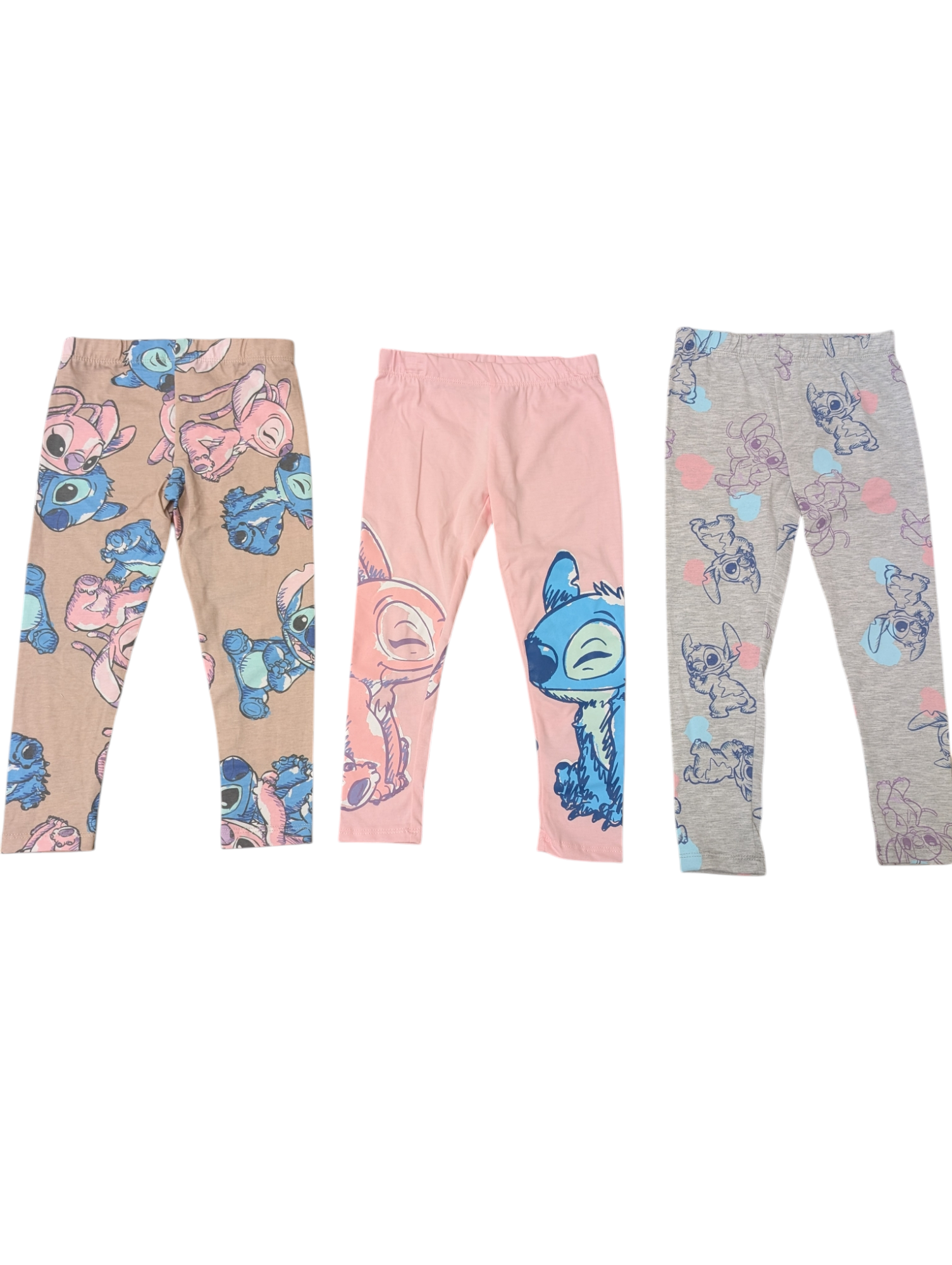 Disney Stich & Angel Pink lovebird 3-Pack Girl Pants