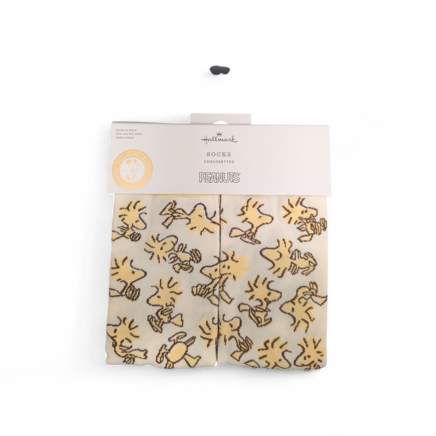 Hallmark Peanuts Yellow Woodstock Socks