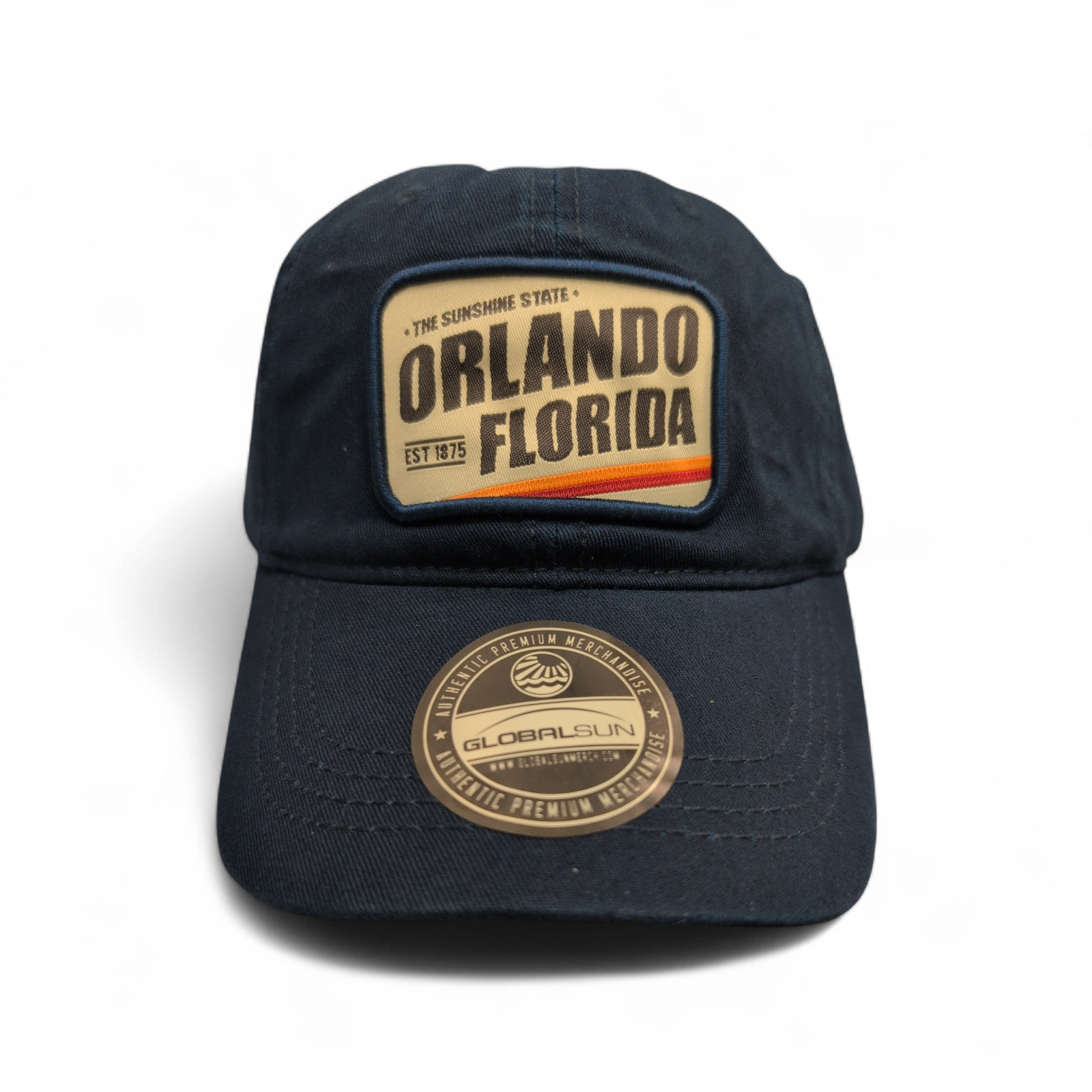 Orlando Florida Retro Patch Navy