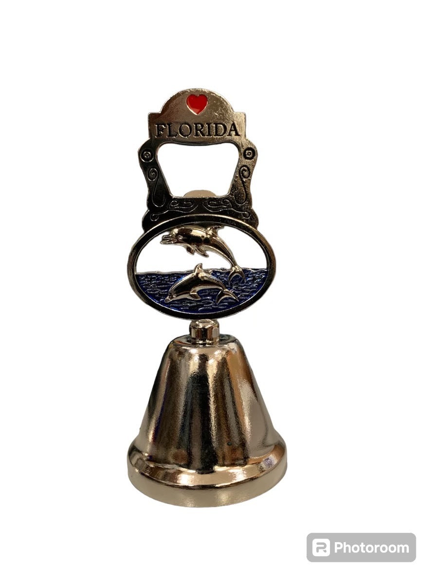 Florida Dolphin Dinner Bell w/ Bottle Opener