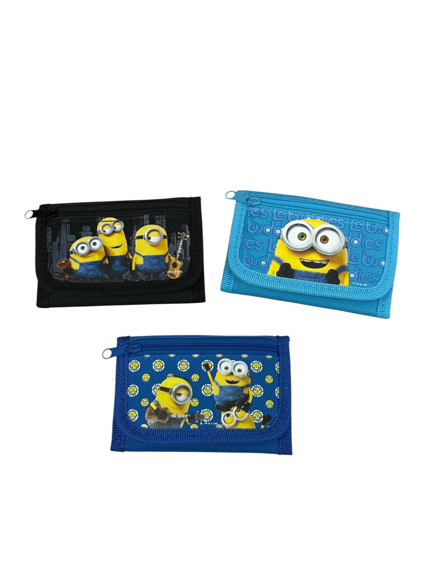 Tri-Fold Wallet In Fabric - Minions Asst. Colors