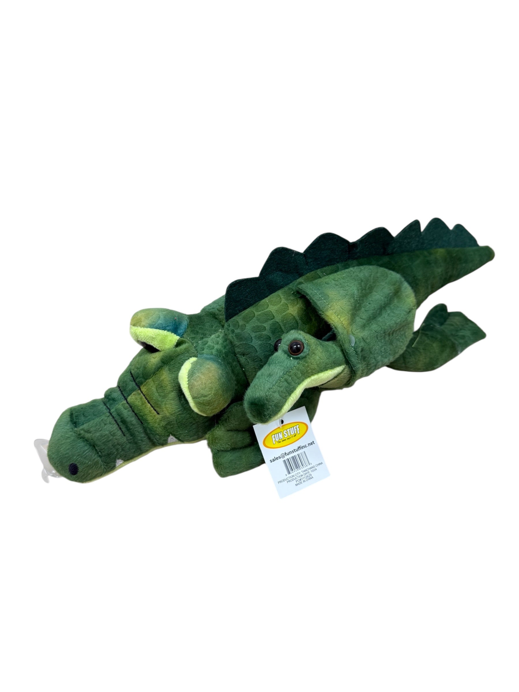 PLUSH ALLIGATOR W/BABY