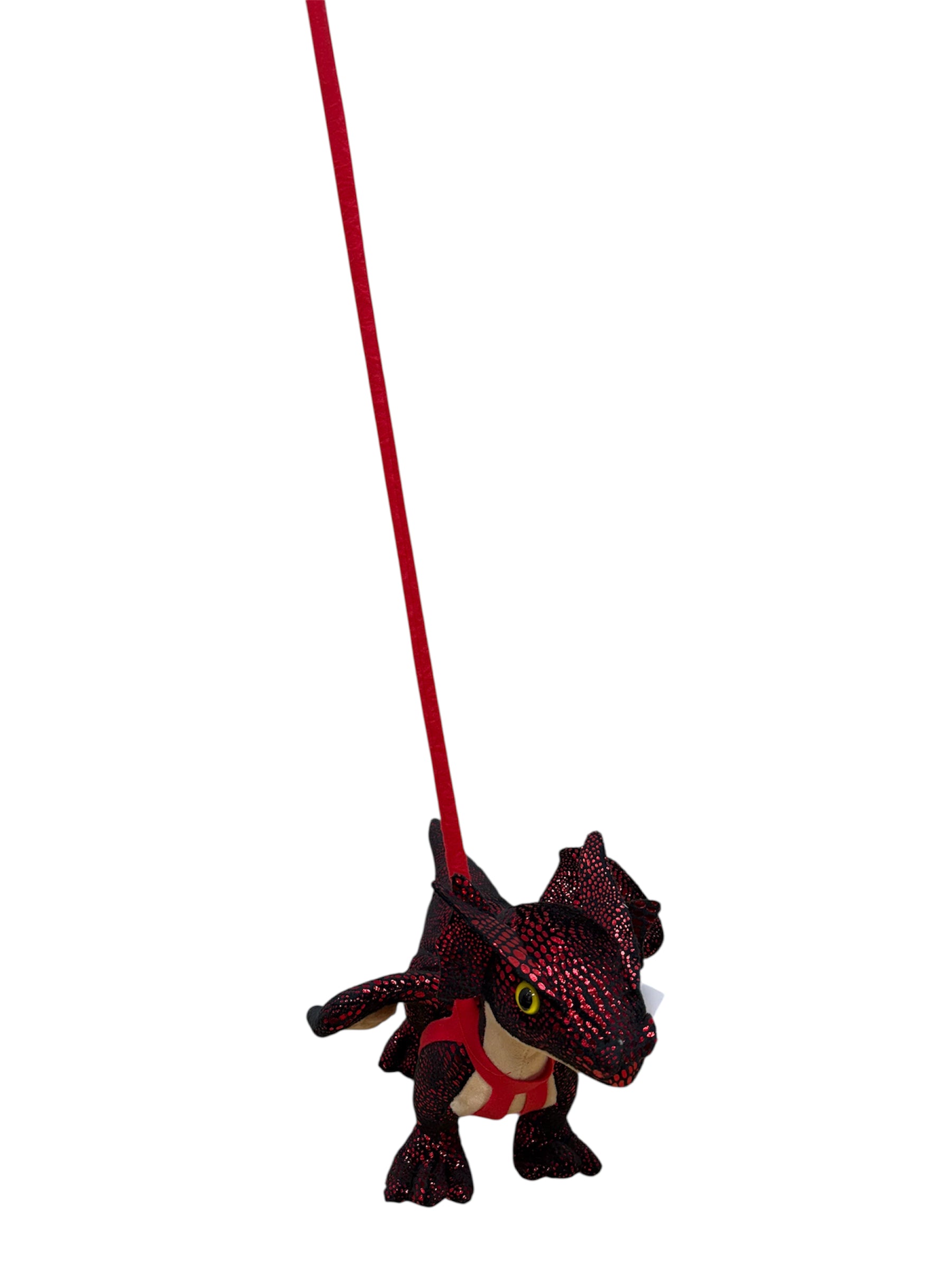 Dragon Plush On An Extendable Leash