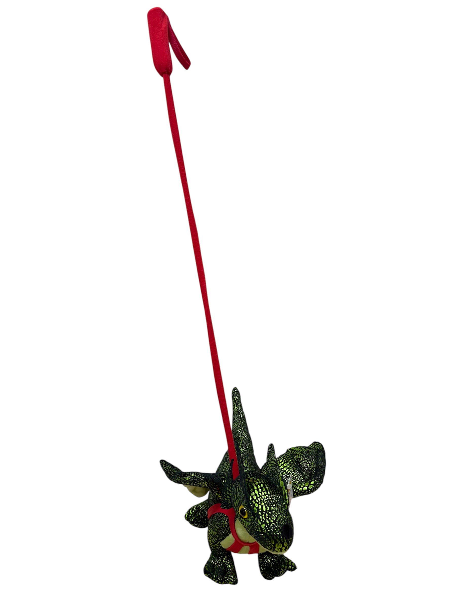 Dragon Plush On An Extendable Leash