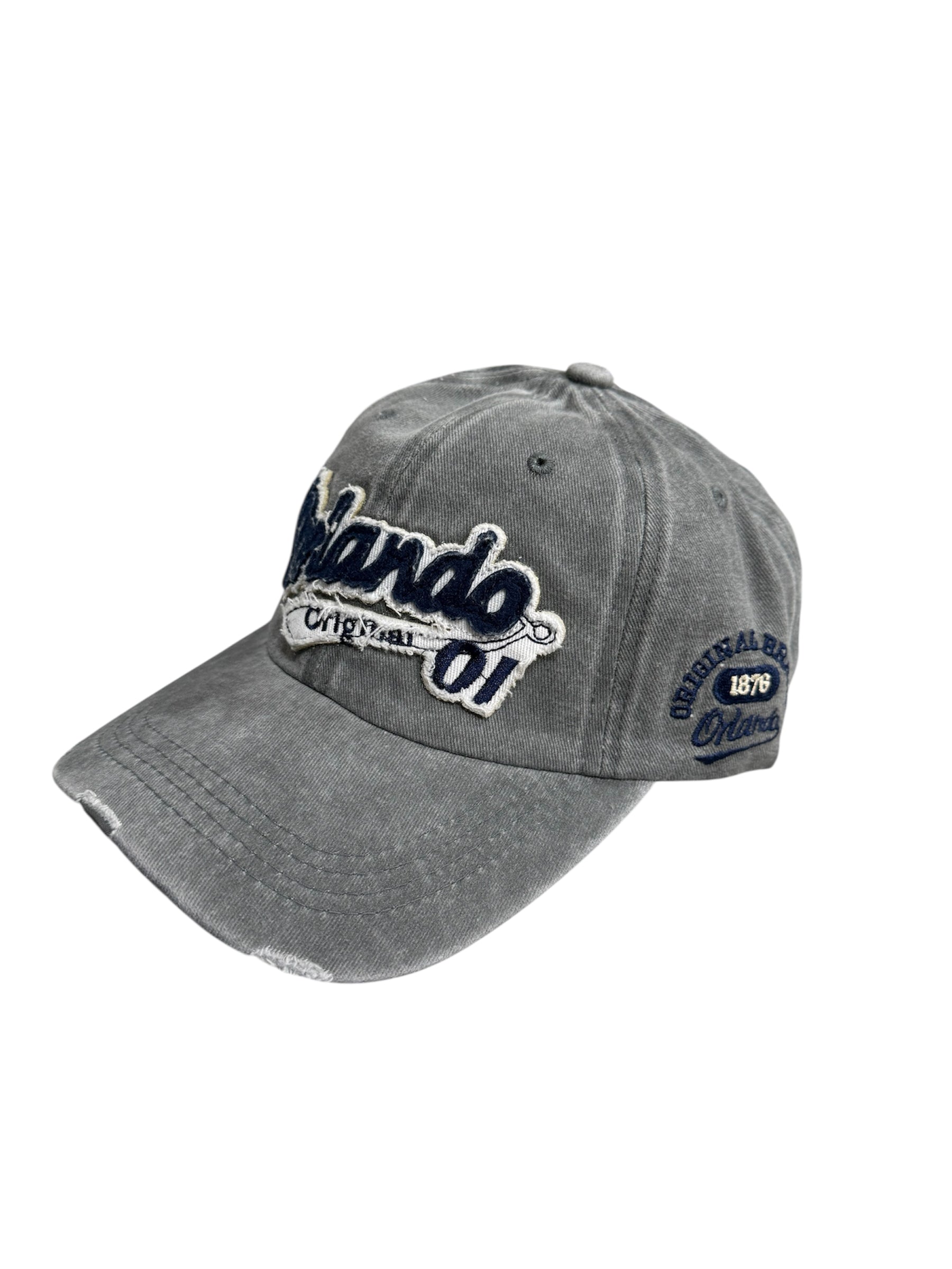 Acid Wash Denim Embroidery Orlando Hat Asst.