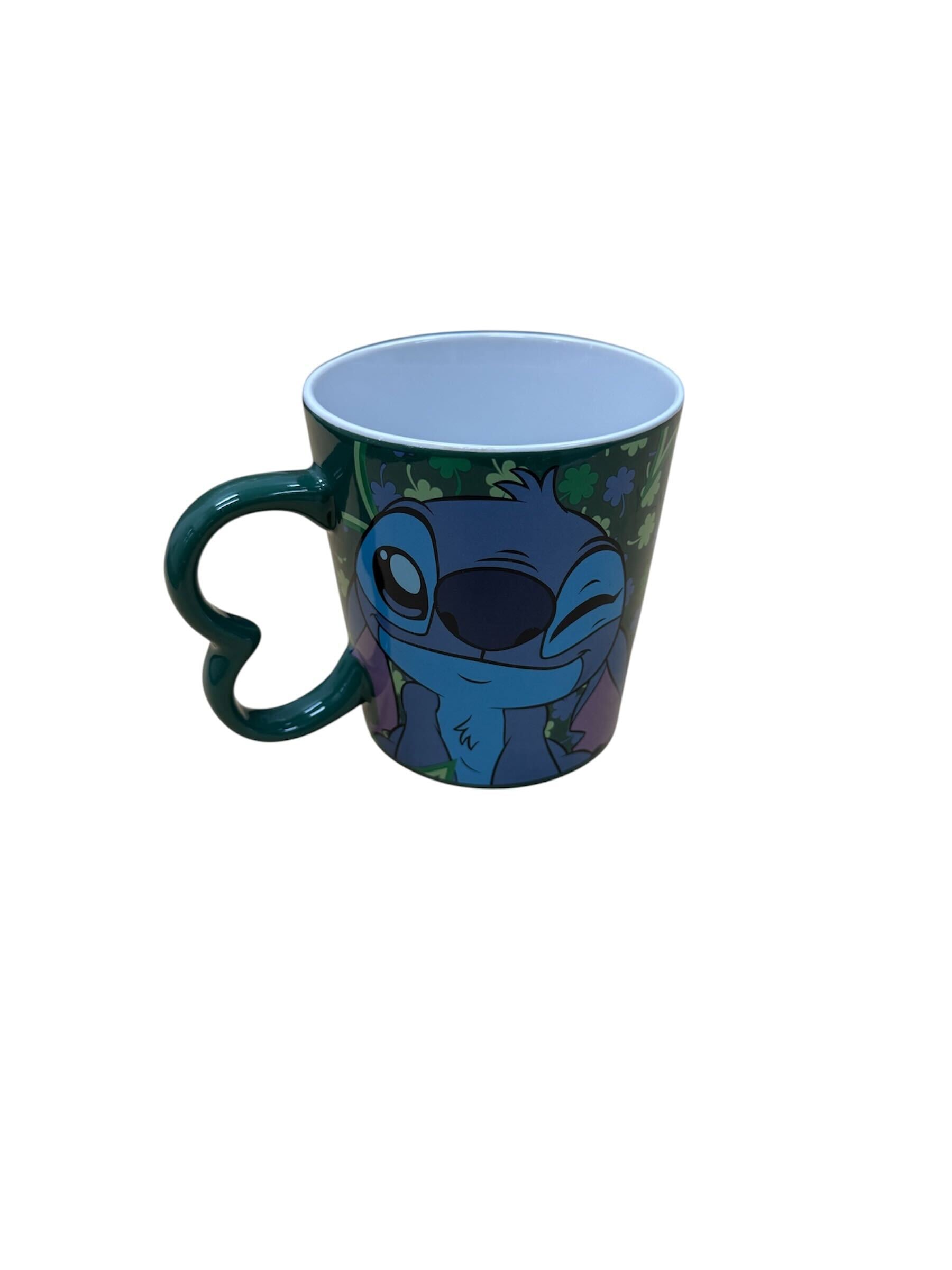 Disney Stitch St. Patty Wink Shamrock Handle Mug