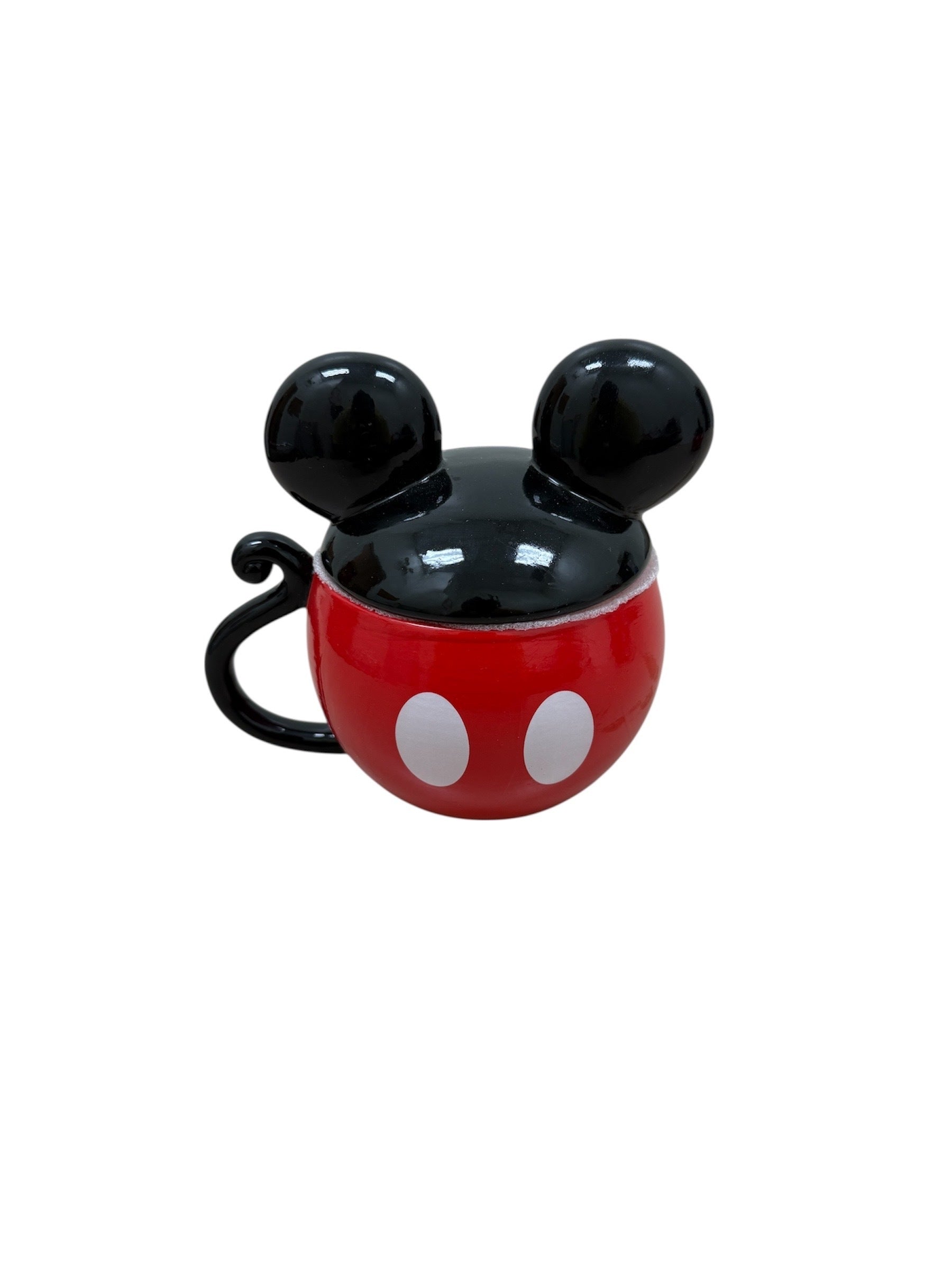 Disney Mickey Mouse Buttons Tail Figural Covered Mug