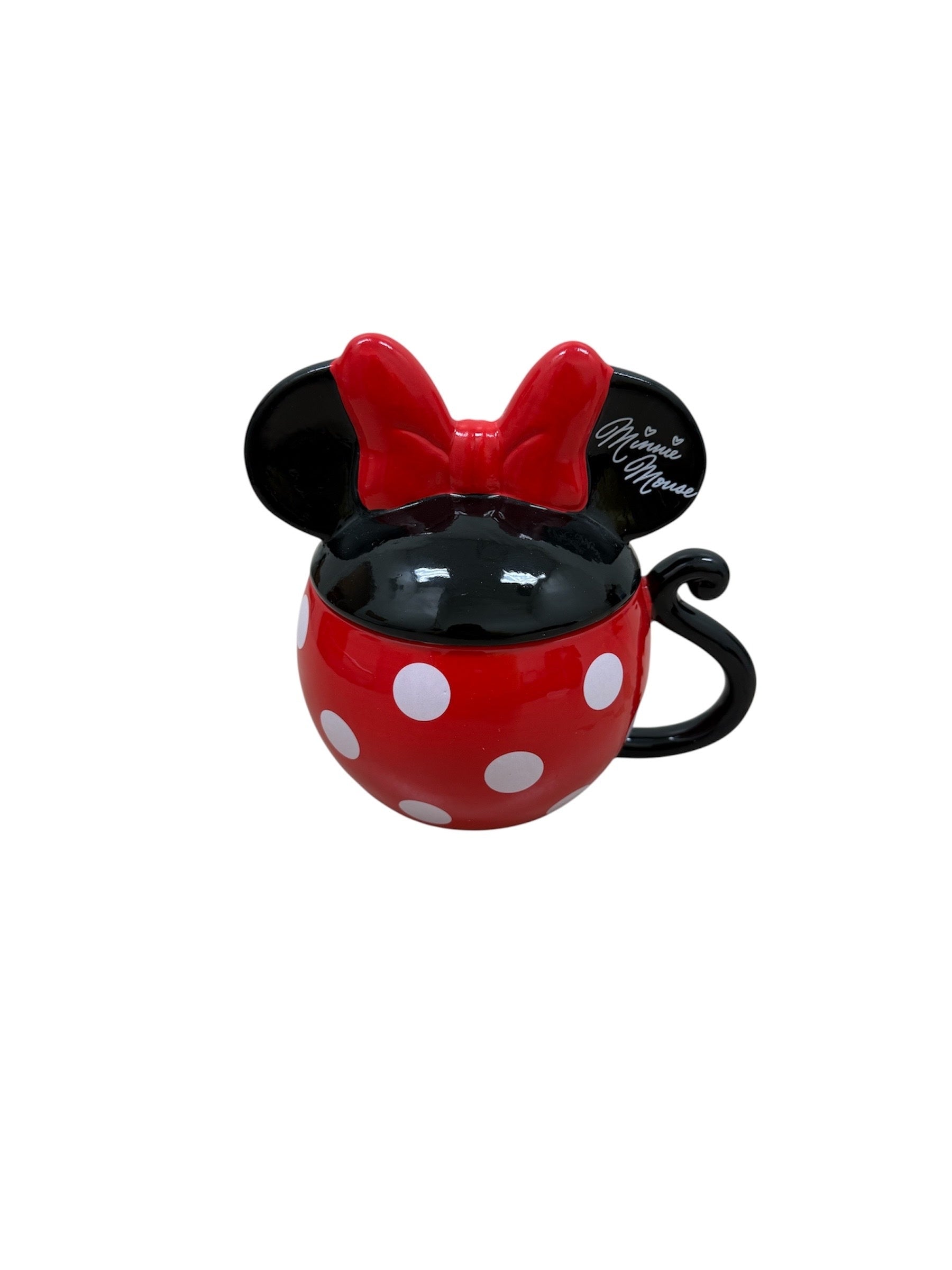 Disney Minnie Mouse Dots Tail Figural Covered Mug