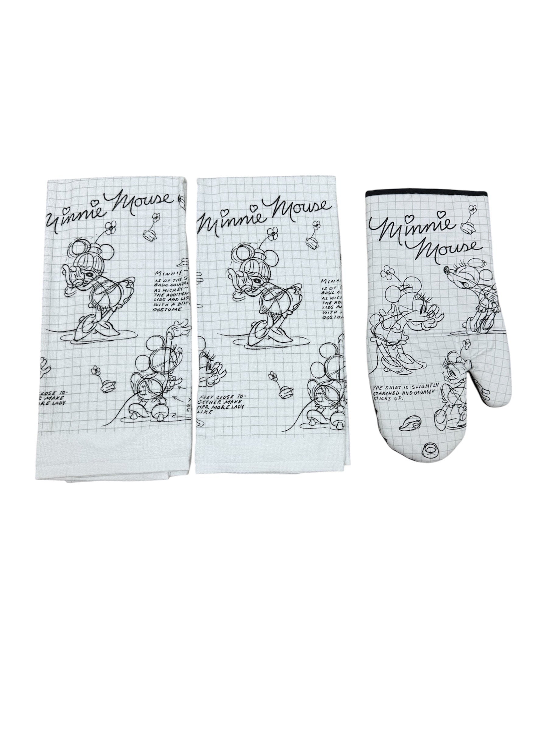 Disney Minnie Sketchbook 3pc Kitchen Set