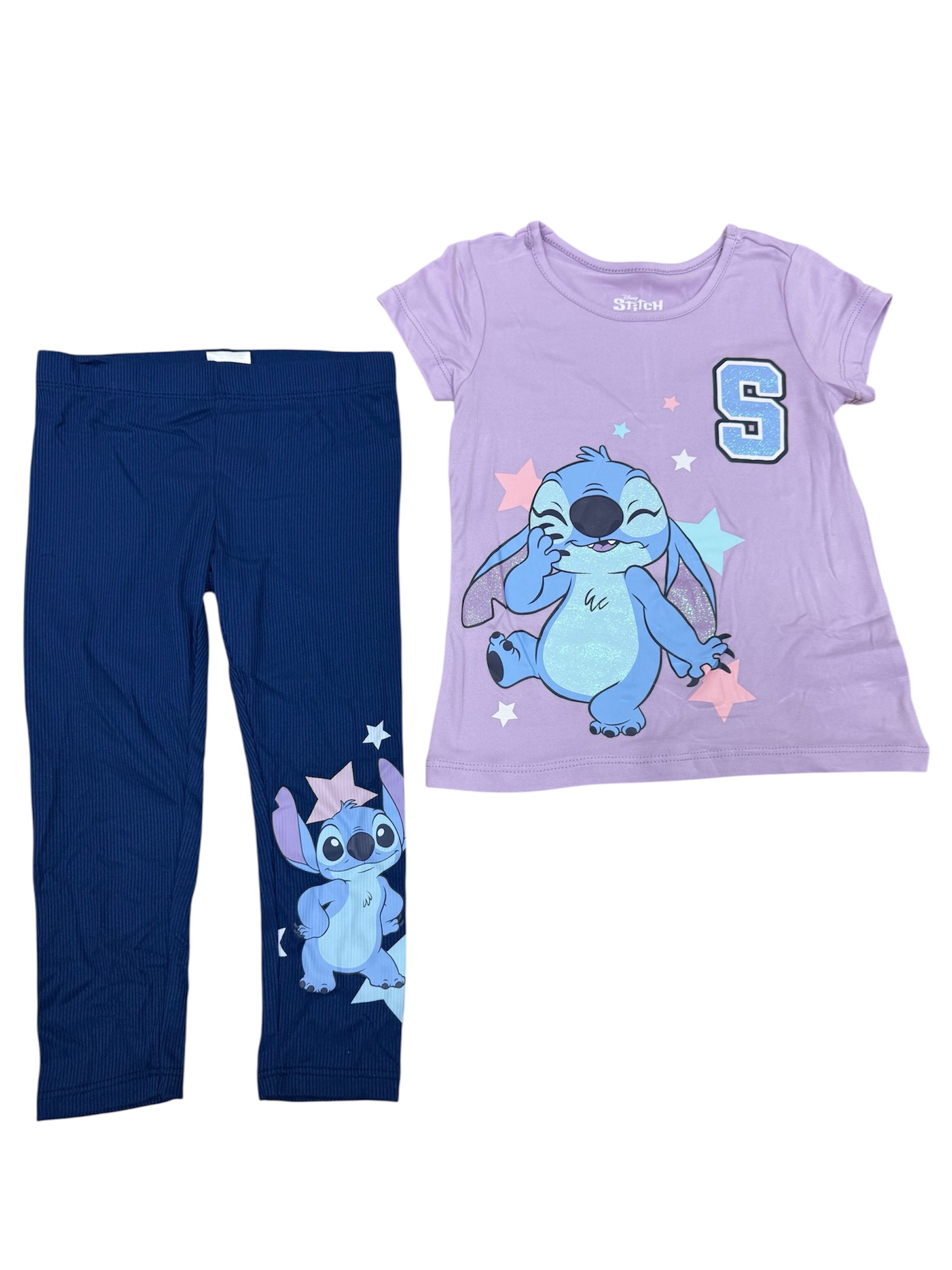 Toddler Disney Stitch 4pc Set w/ 2 Shirts & Leggings