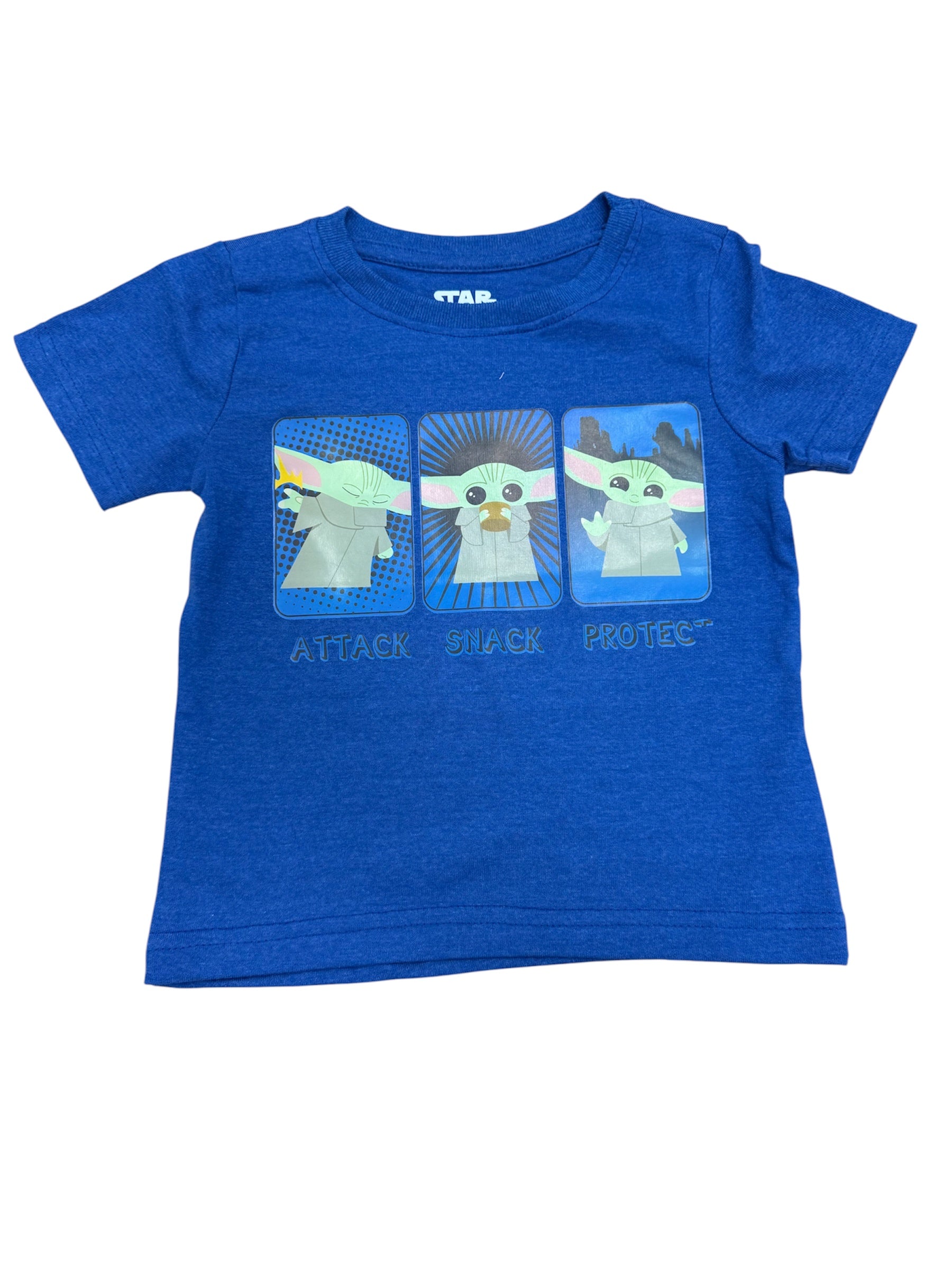 Toddler Star Wars Baby Yoda Attack, Snack, Protect Shirt