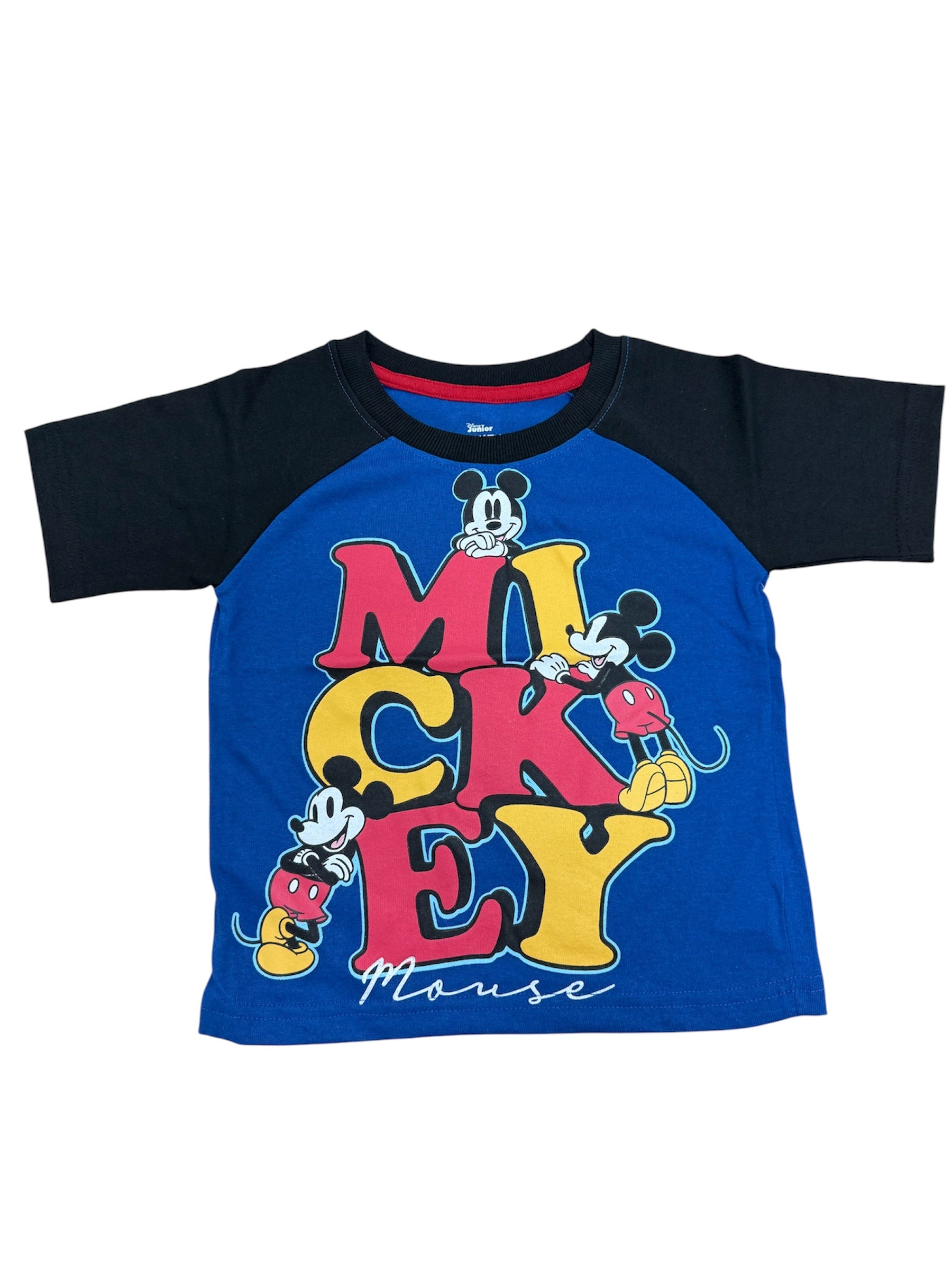 Disney Mickey Mouse 3 Mickeys Blue/Black Shirt