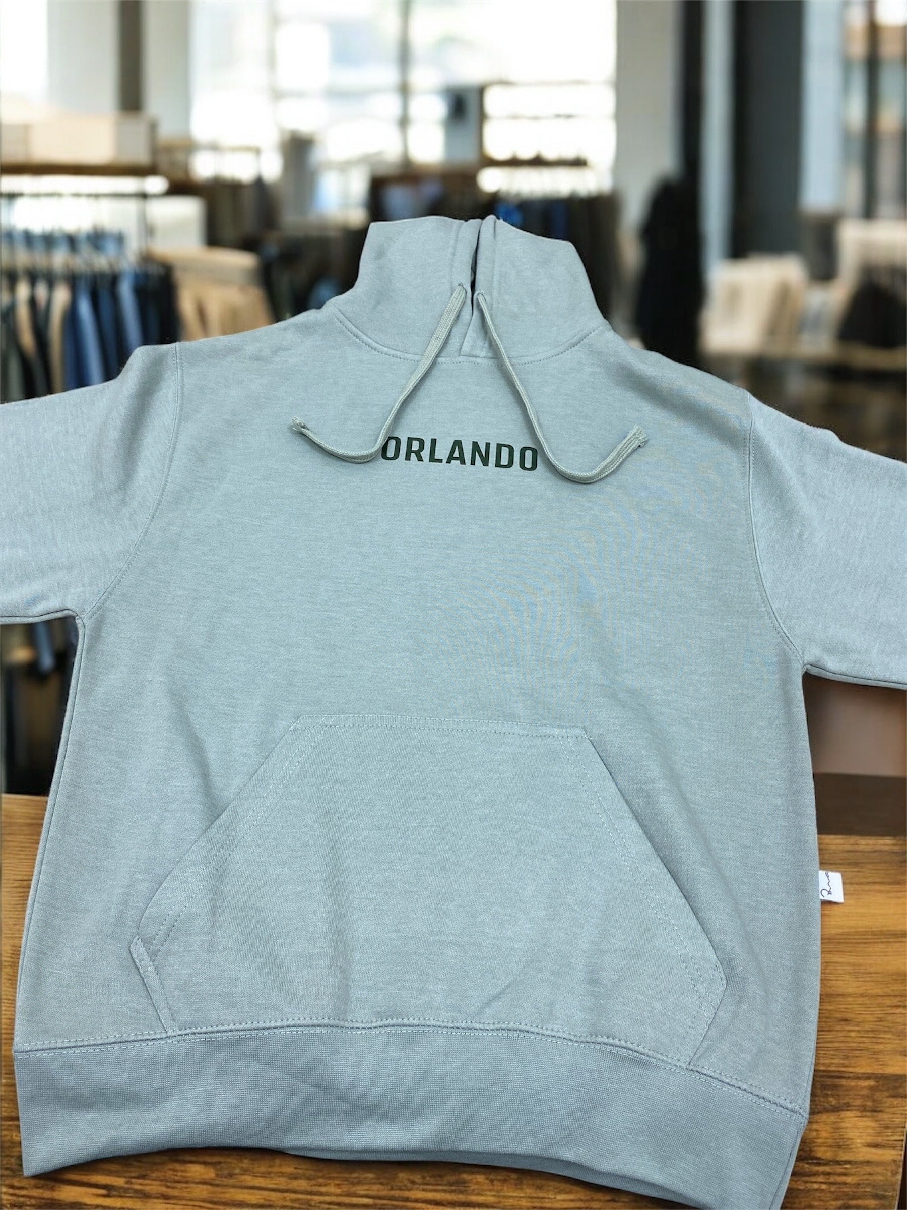 Soft Fleece Hoodie -M. Gray