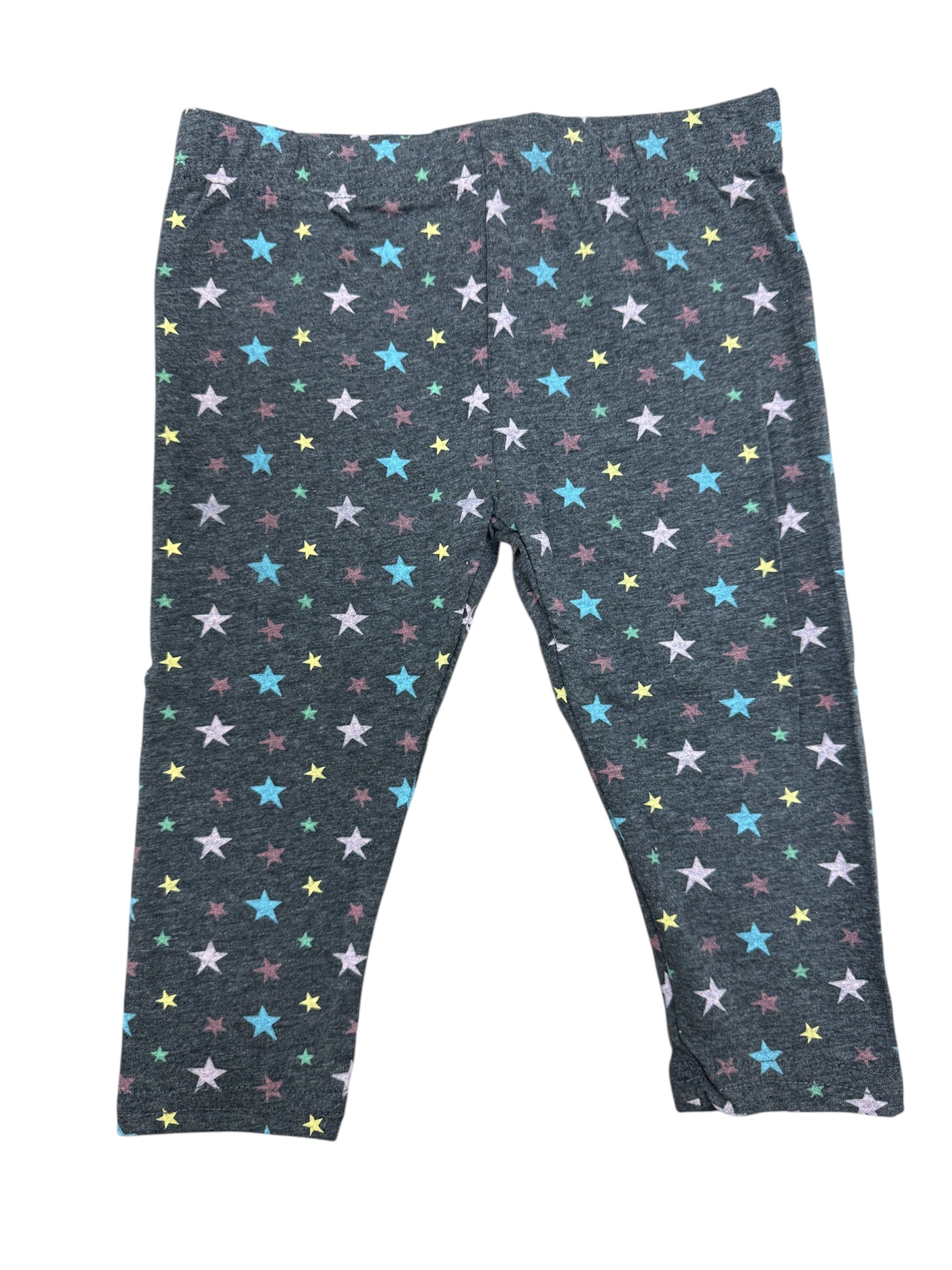 Toddler Colorful Stars Leggings, Black