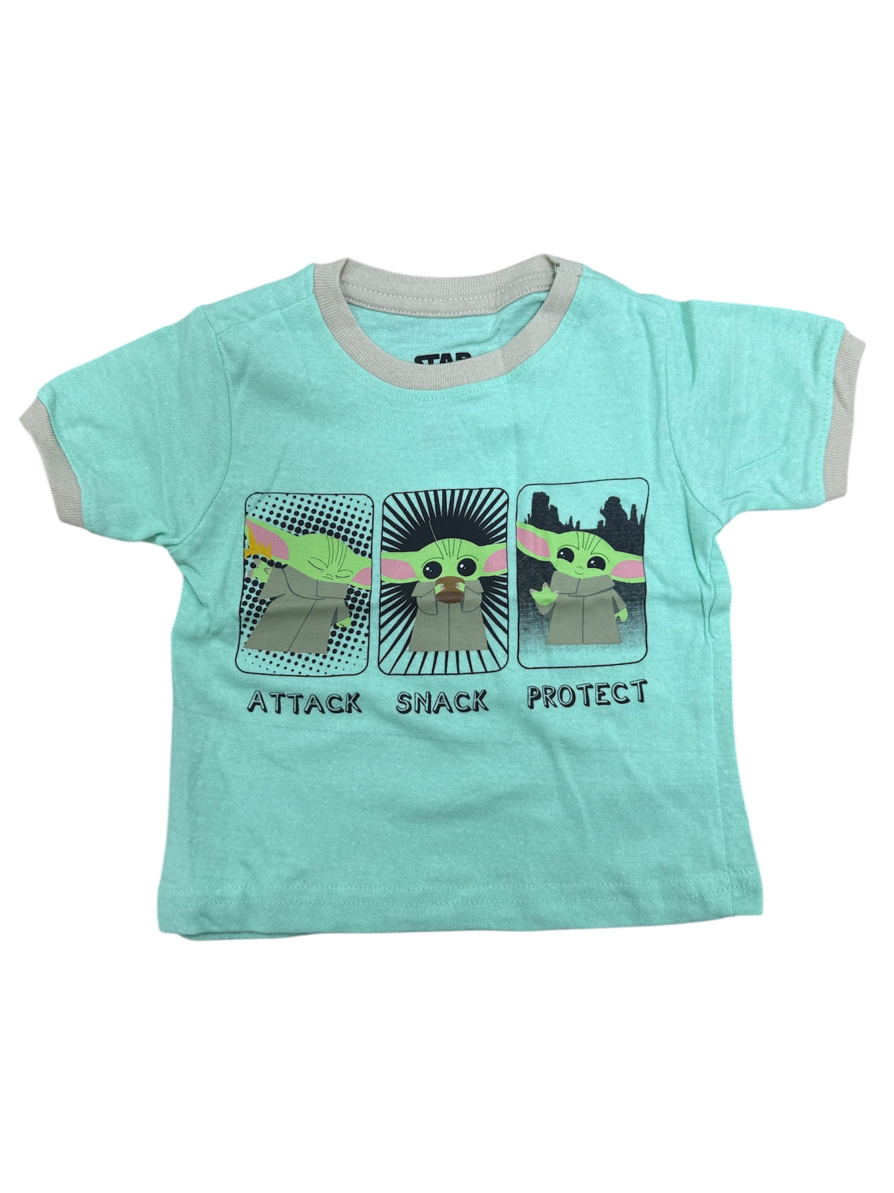 Toddler Baby Yoda "Attack Snack Protect" Shirt