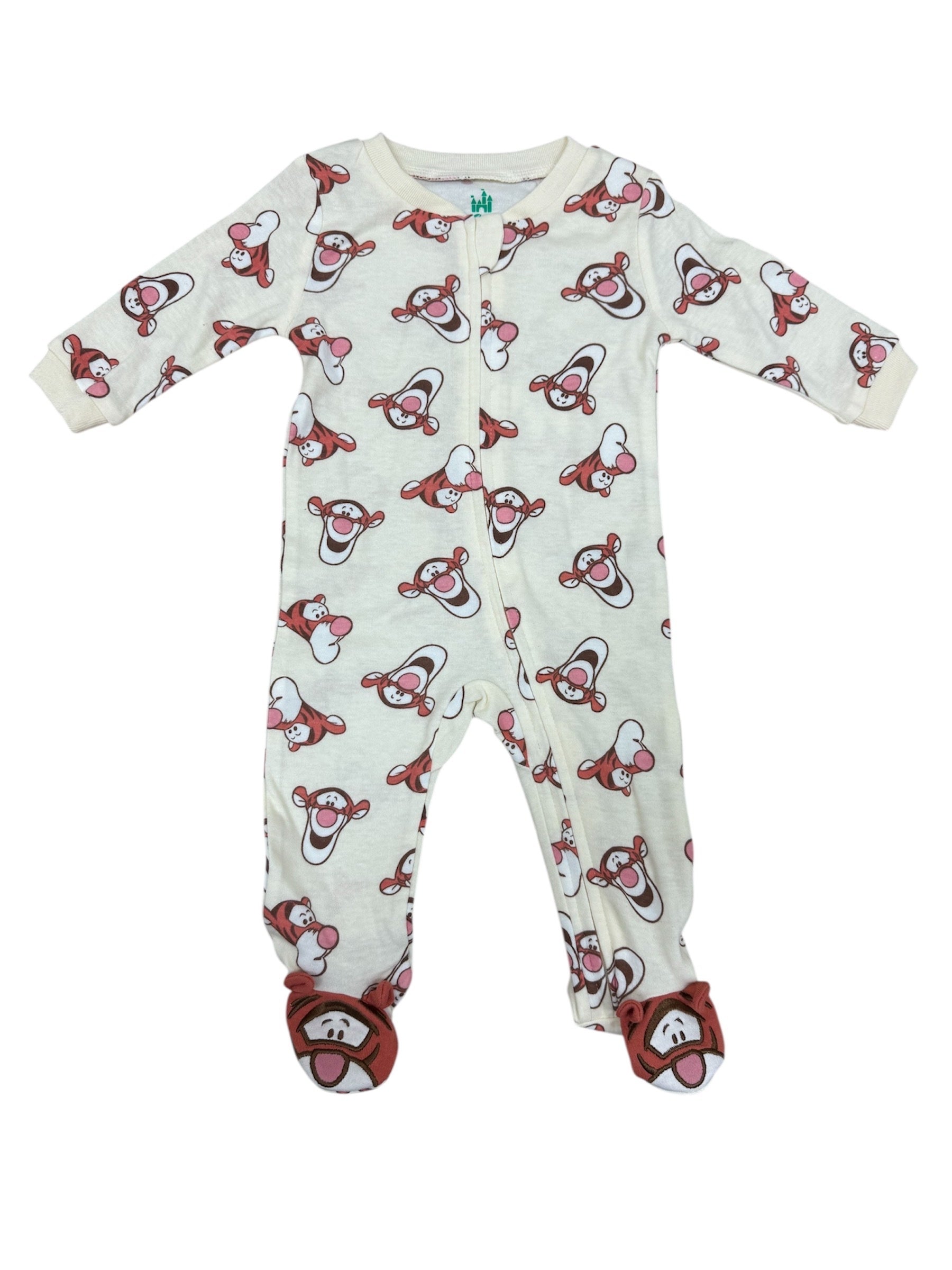 Disney Baby Tigger All Over Footed Coveralls
