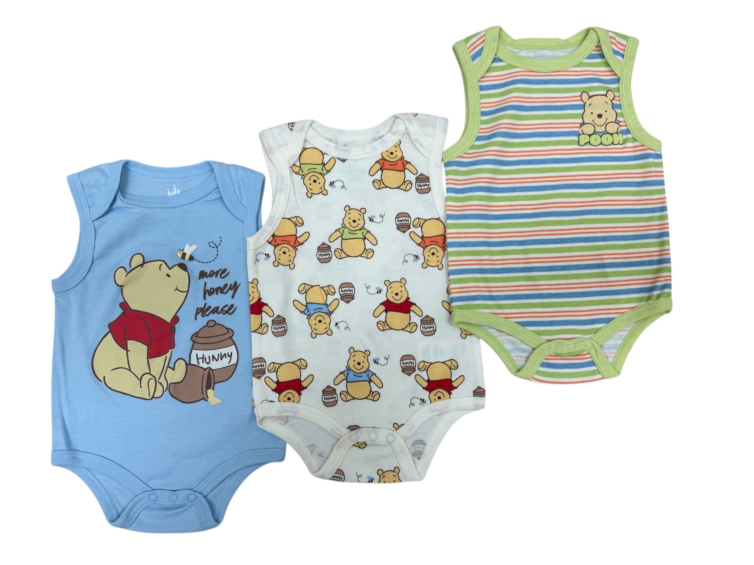 Disney Baby Winnie the Pooh Hunny 3PK Bodysuits