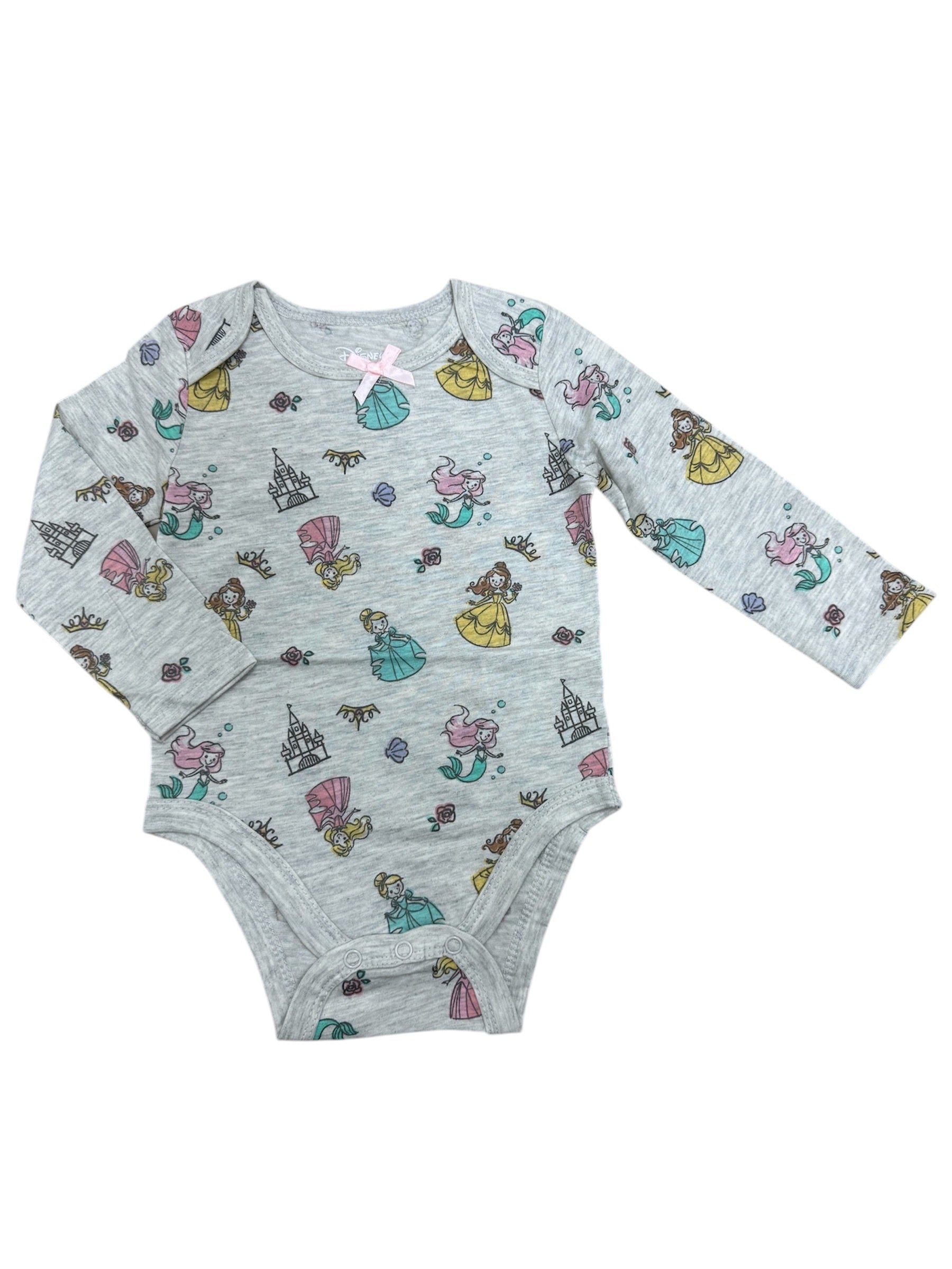 Disney Princess All Over Long Sleeve Bodysuit
