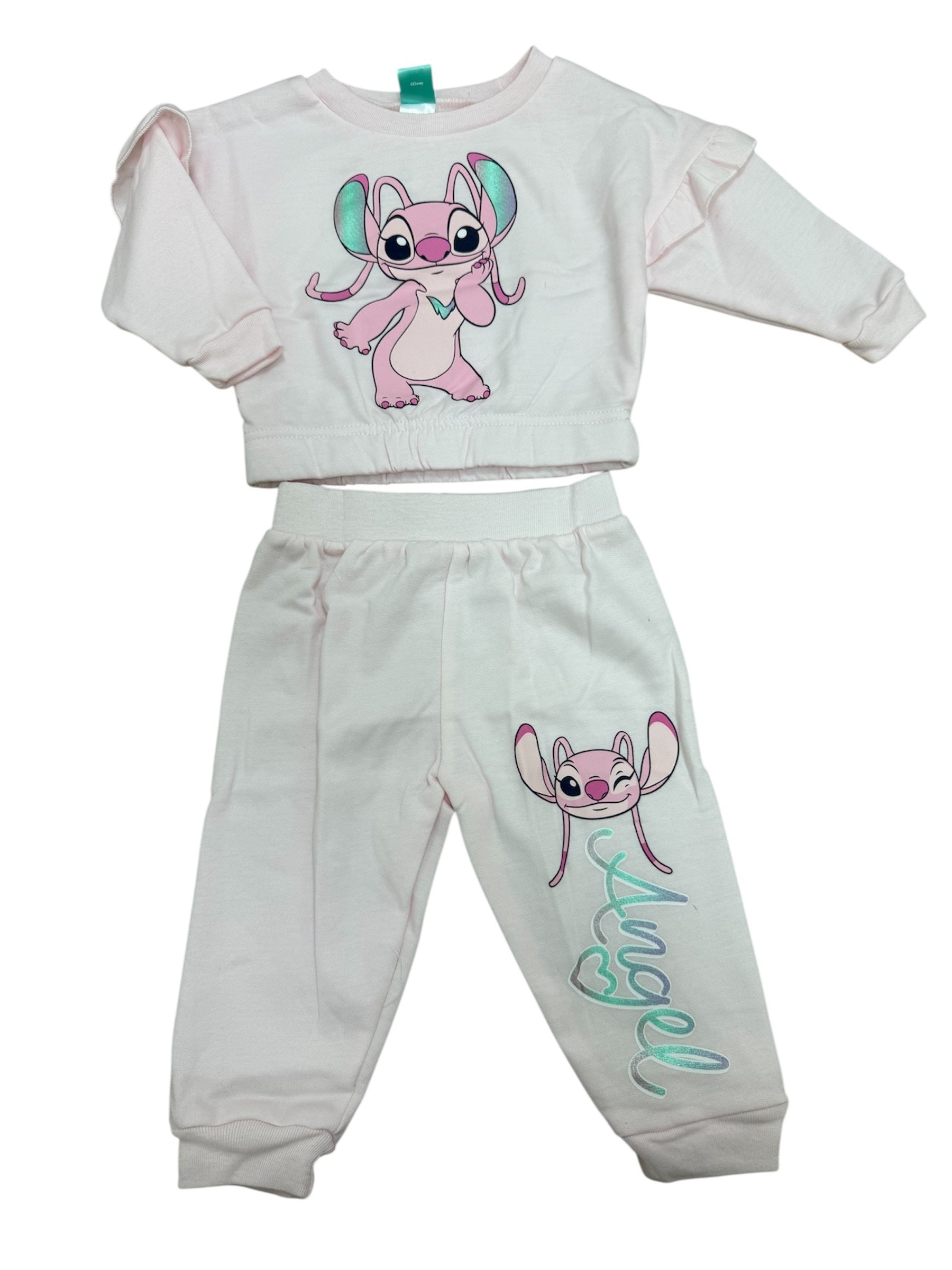 Disney Baby Girl Angel Posing Jogger Set