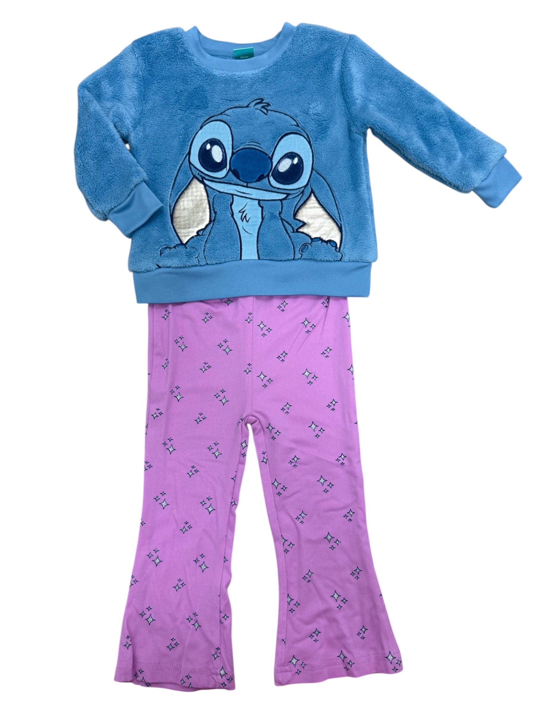 Disney Baby Stitch Fluffy Pullover & Leggings Set