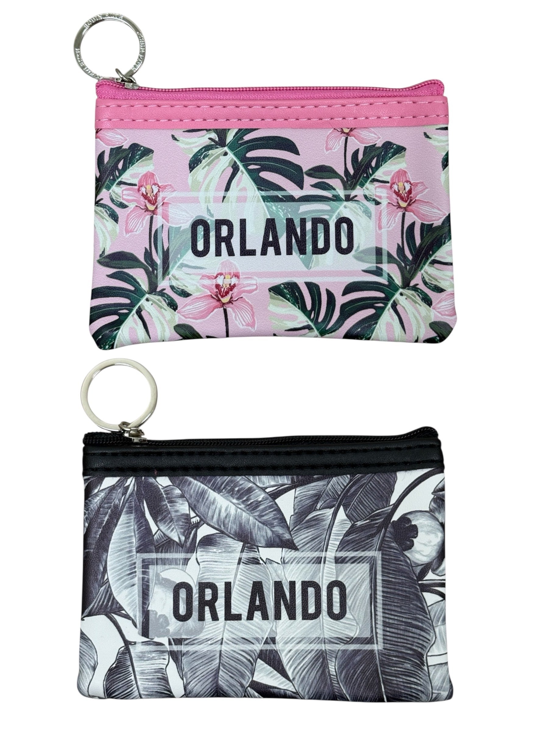 Orlando Jungle Leaves Square Coin Purse