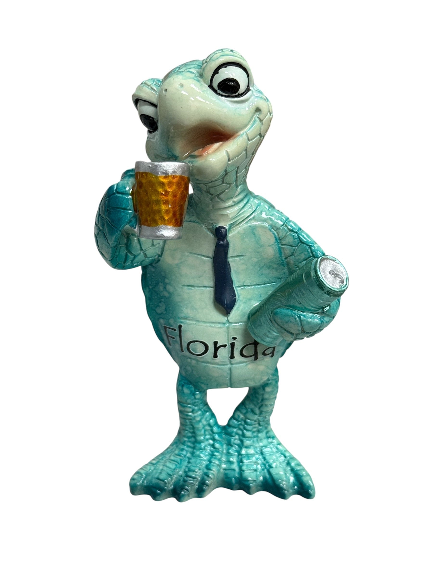 Sea Turtle w/ Beer Figurine