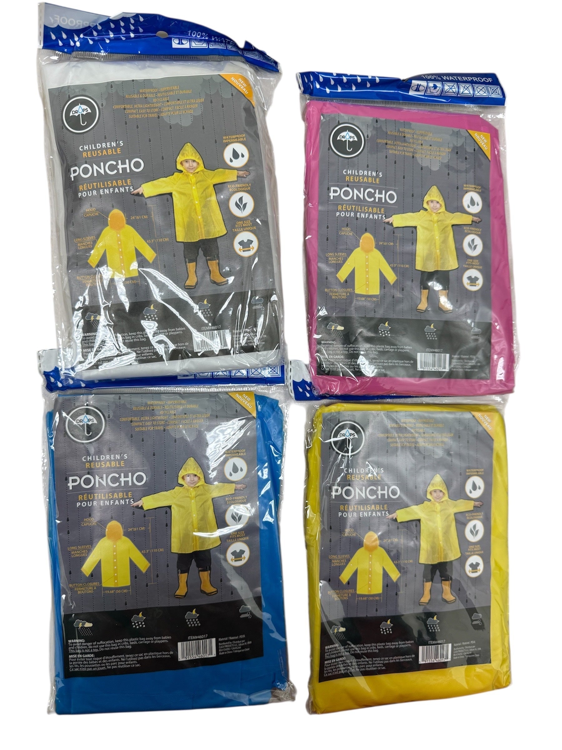 Drops Poncho Raincoat - Kids