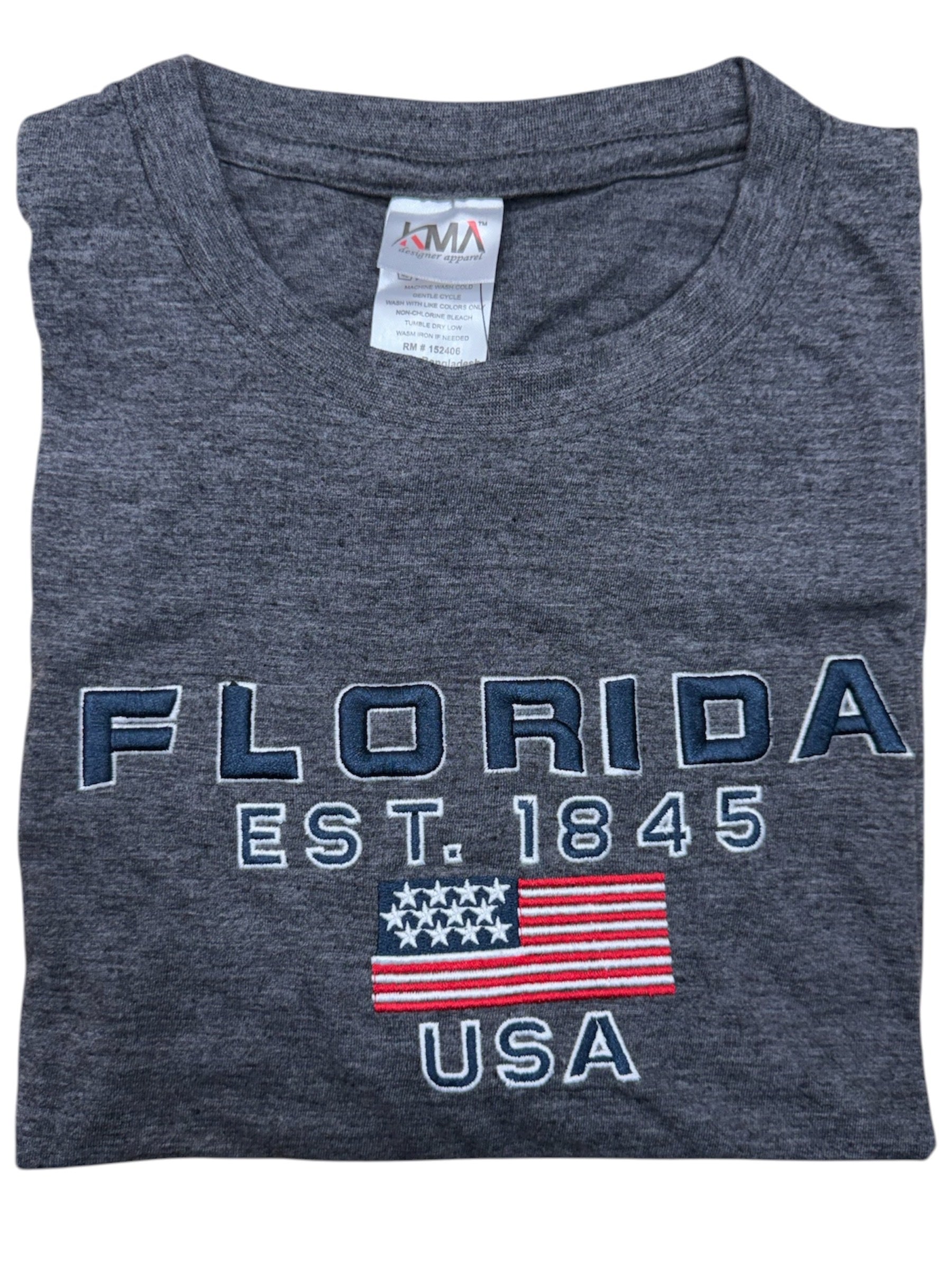Florida USA Flag Dark Heather T-Shirt
