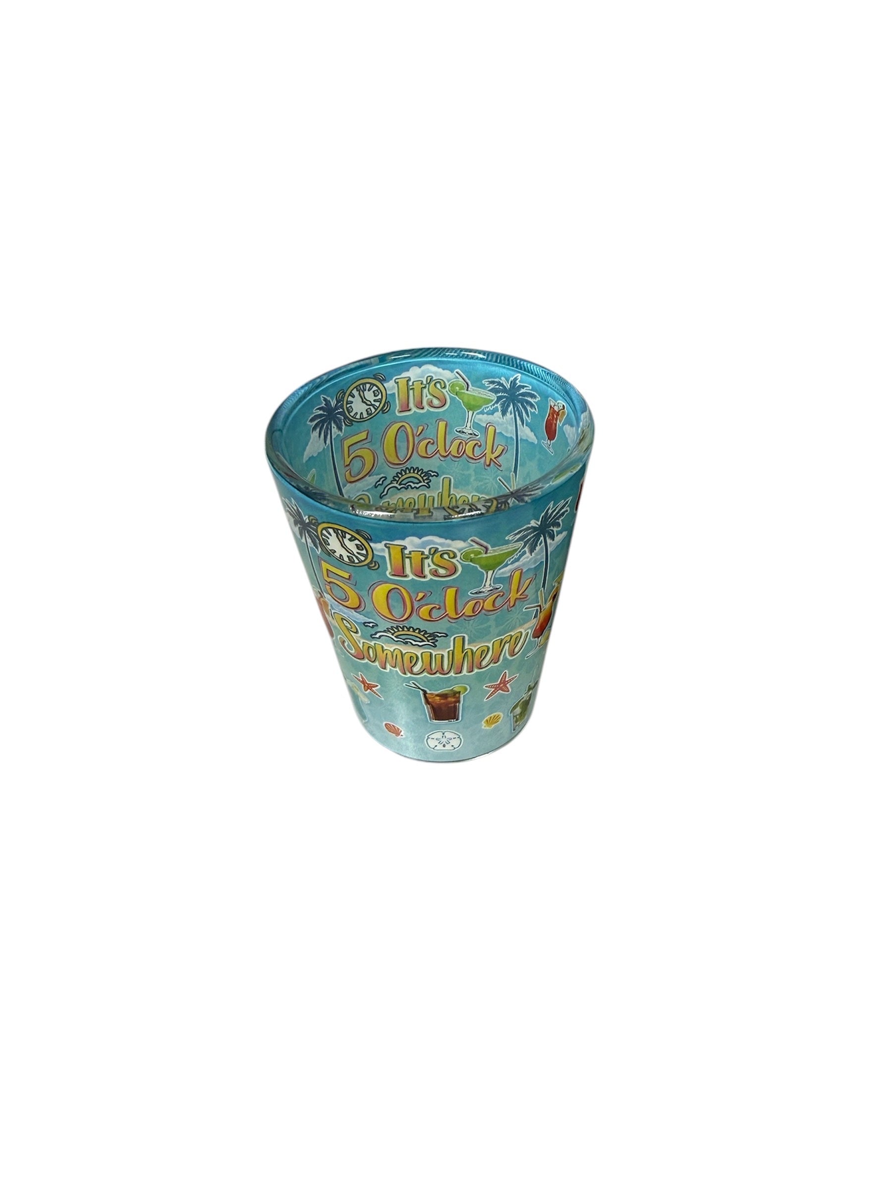 It's 5 O'clock Somewhere In & Out Shot Glass