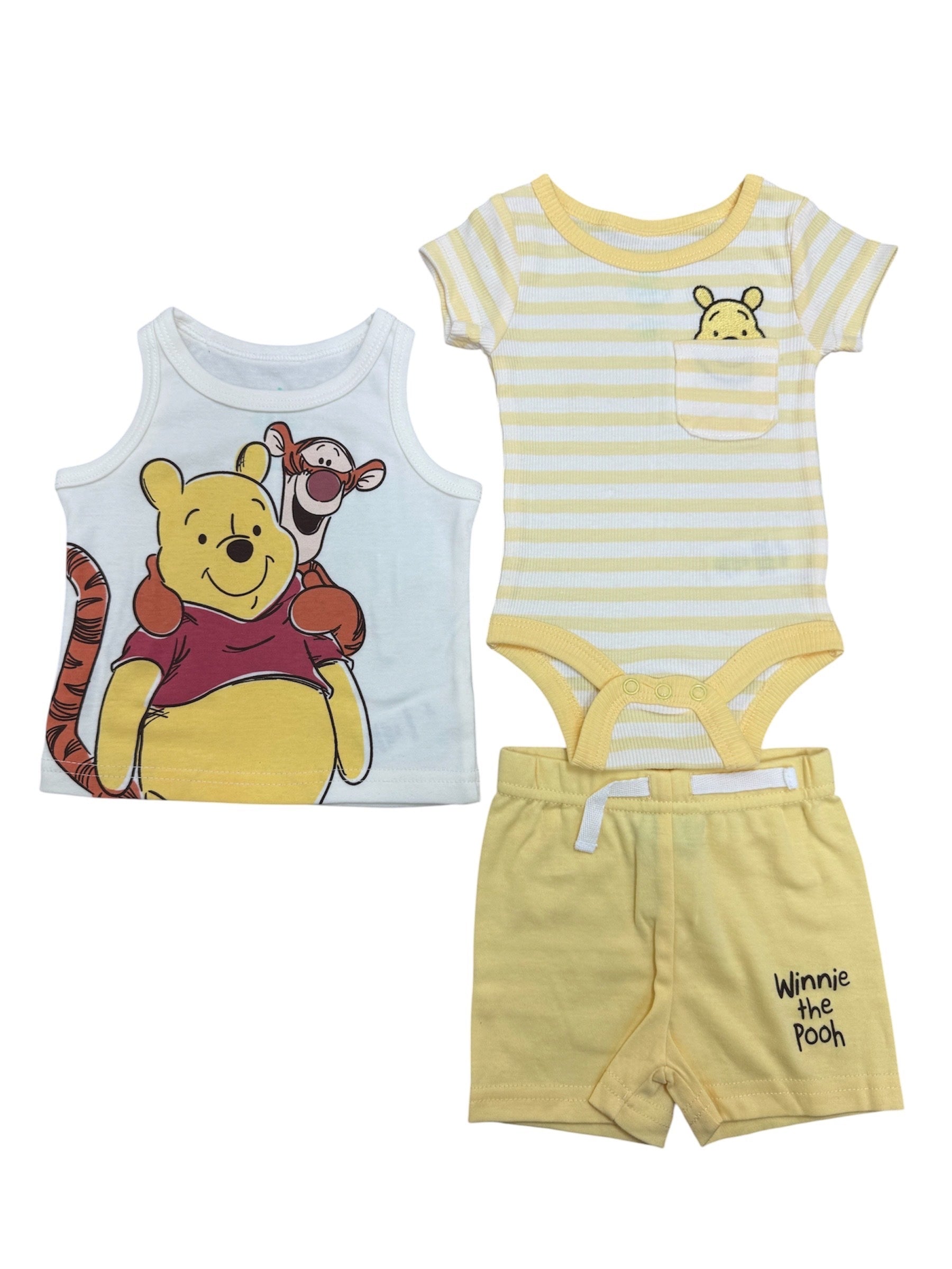 Disney Winnie The Pooh & Tigger Newborn Boys 3pc Set