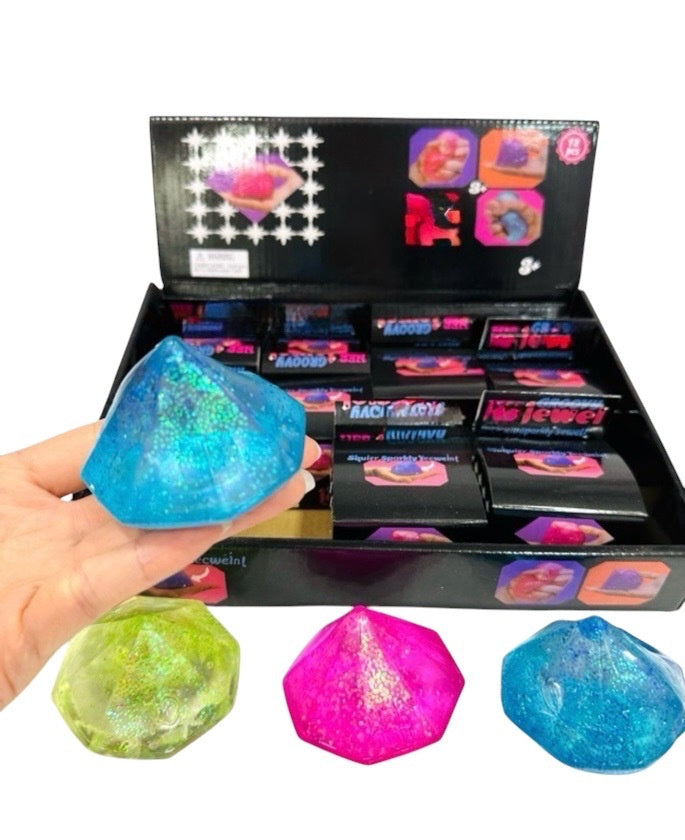 Glitter Diamond Maltose Gummy Squishy Asst. 1pc
