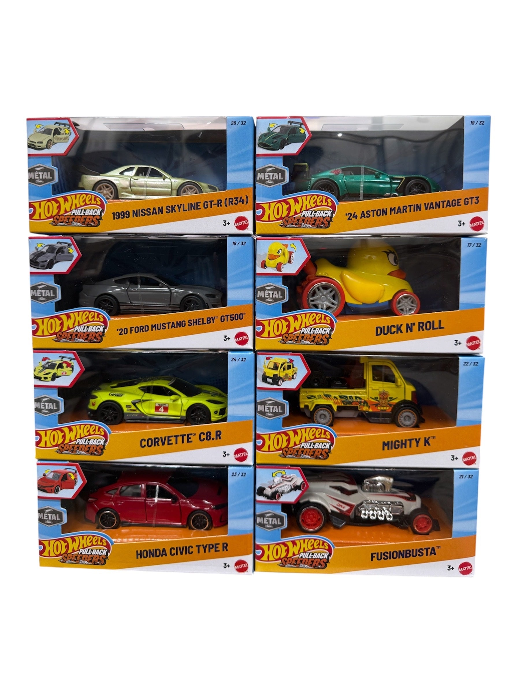 Hot Wheels Pull-Back Speeders Asst. 1pc