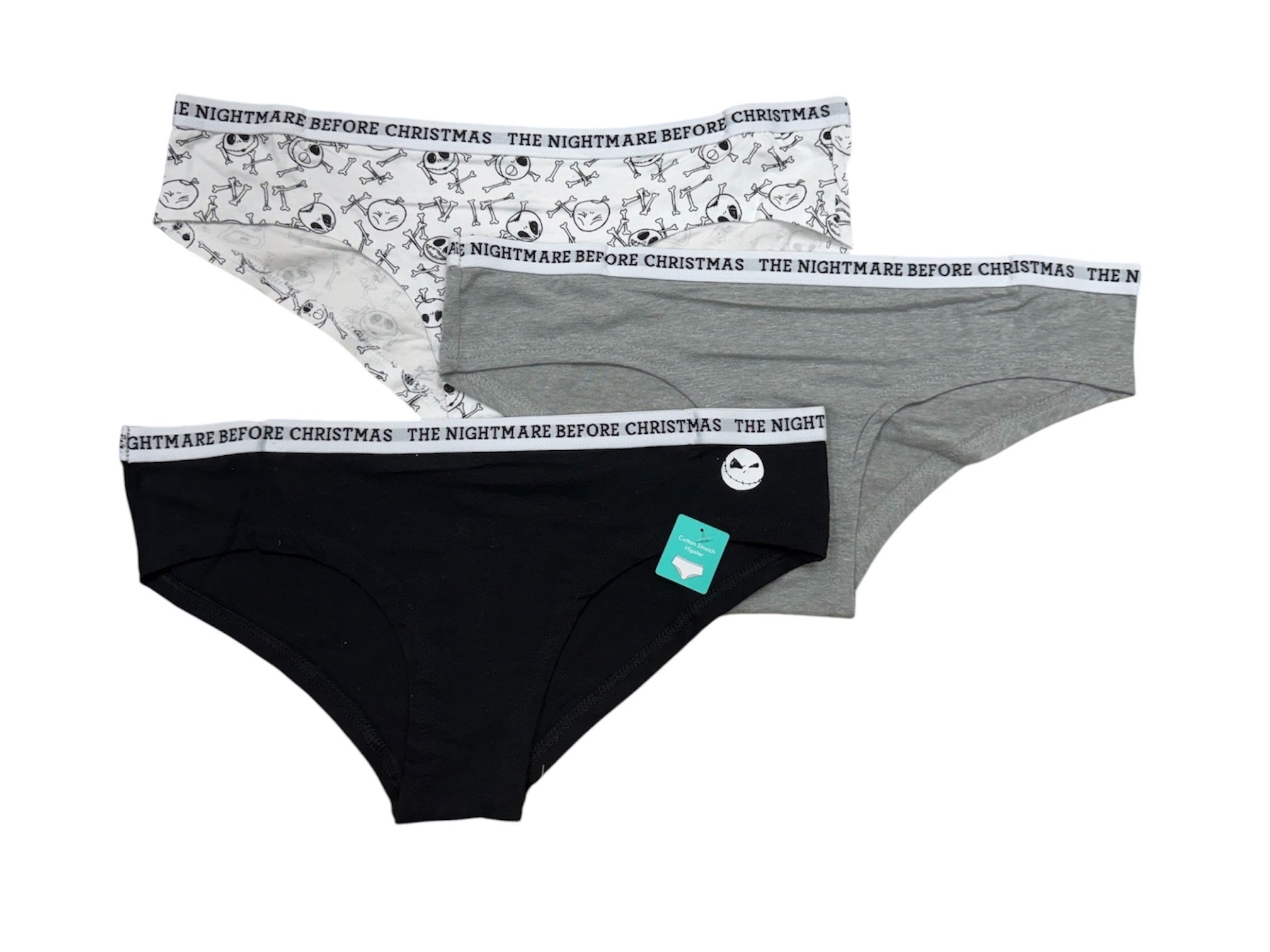 Disney Nightmare Before Christmas 3 Pack Women's Hipster Briefs