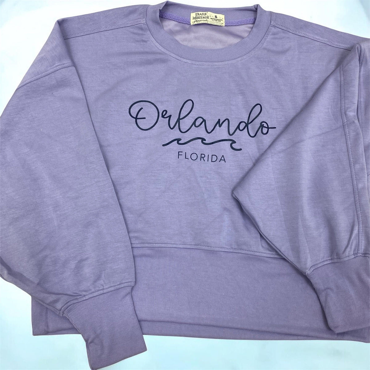 Orlando Lavender Plush Low Crop Top