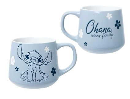 Lilo & Stitch Stitch Blogger Pose 'Ohana Means Family' 18oz Tapered Pottery Mug