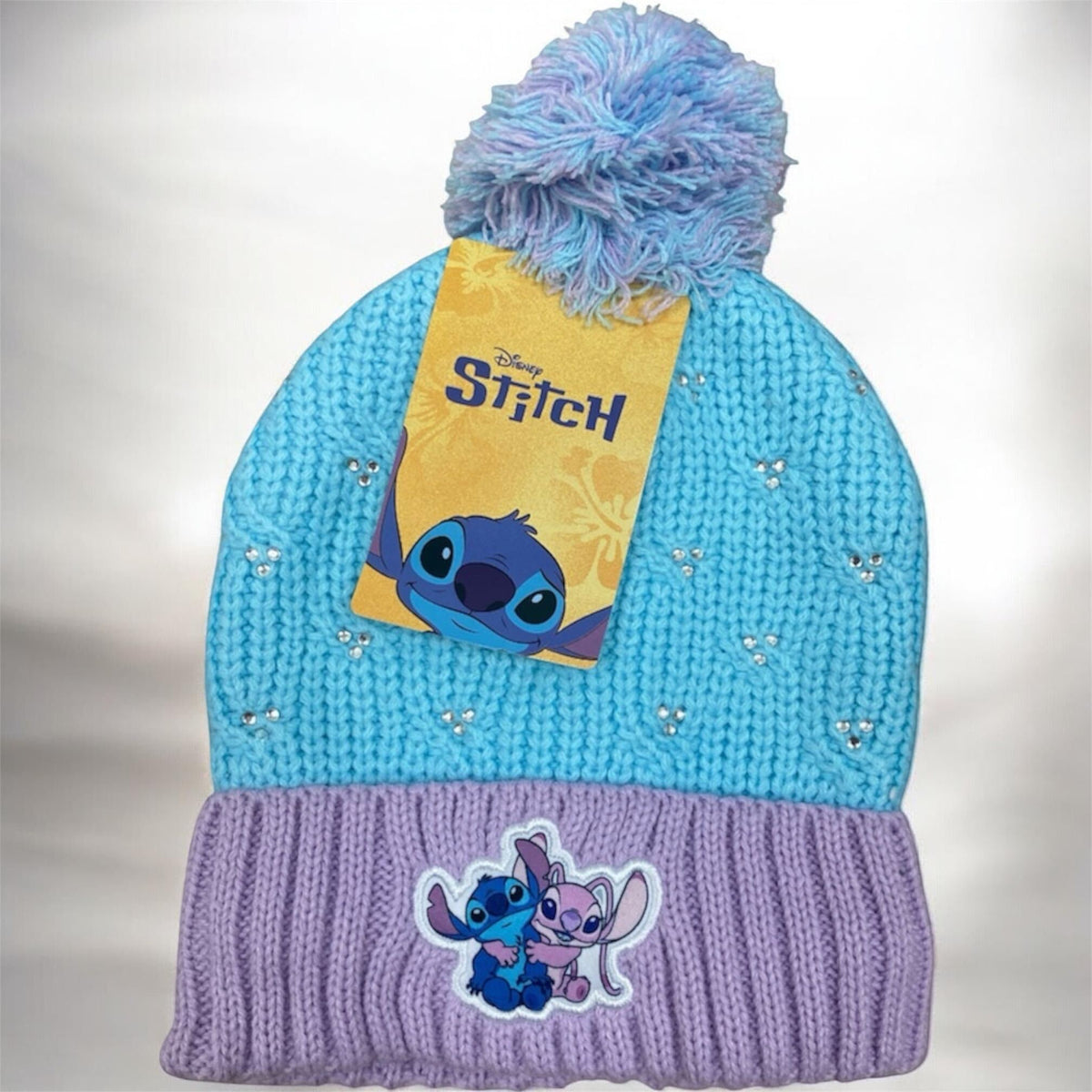 Disney Stitch and Angel Hat and Gloves Set
