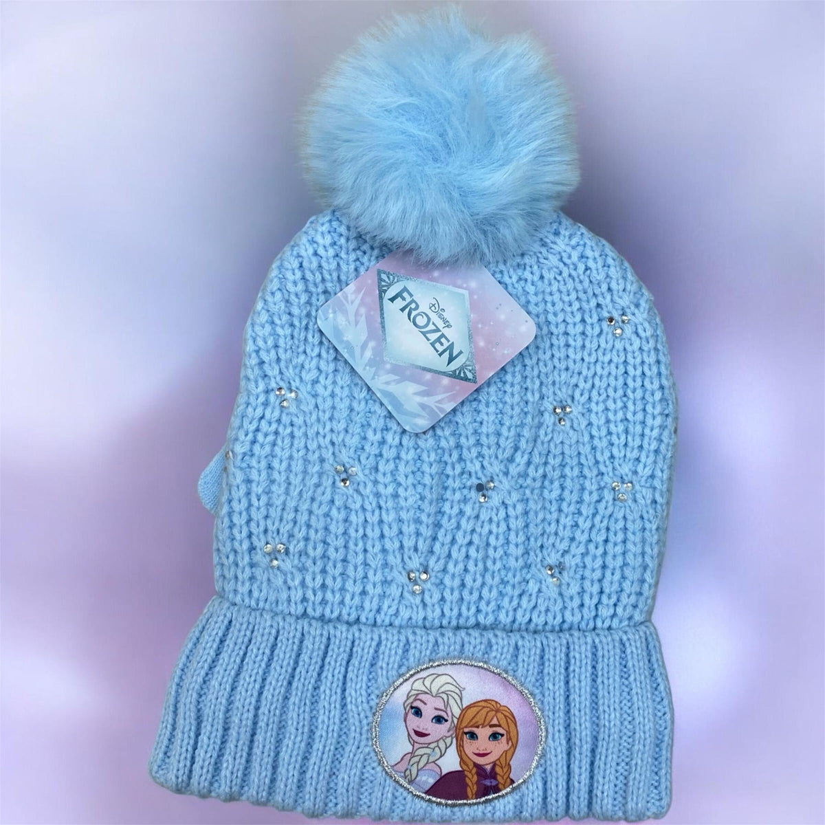 Disney Girls Frozen Winter Faux Fur Hat and Gloves