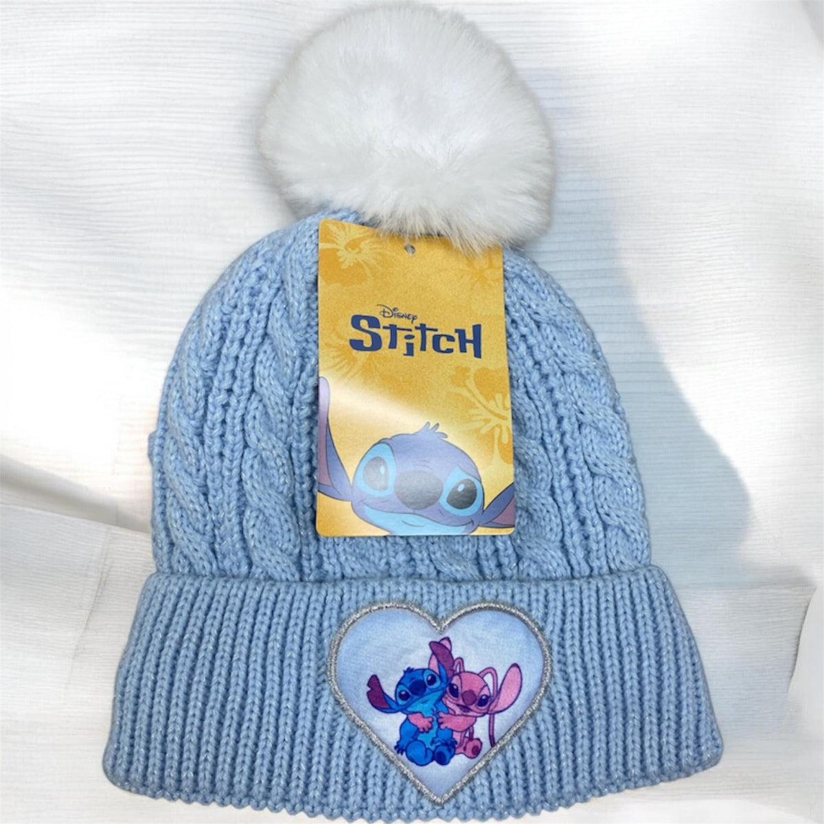 Disney Stitch and Angel Faux Fur Hat and Gloves Set