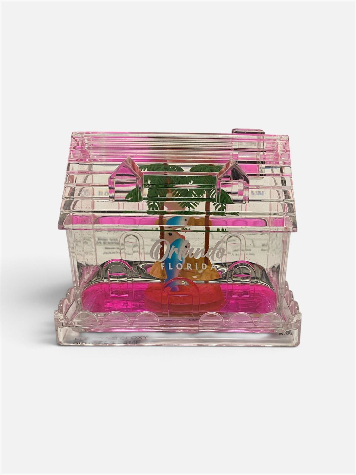 Pink Dolphin House Paperweight