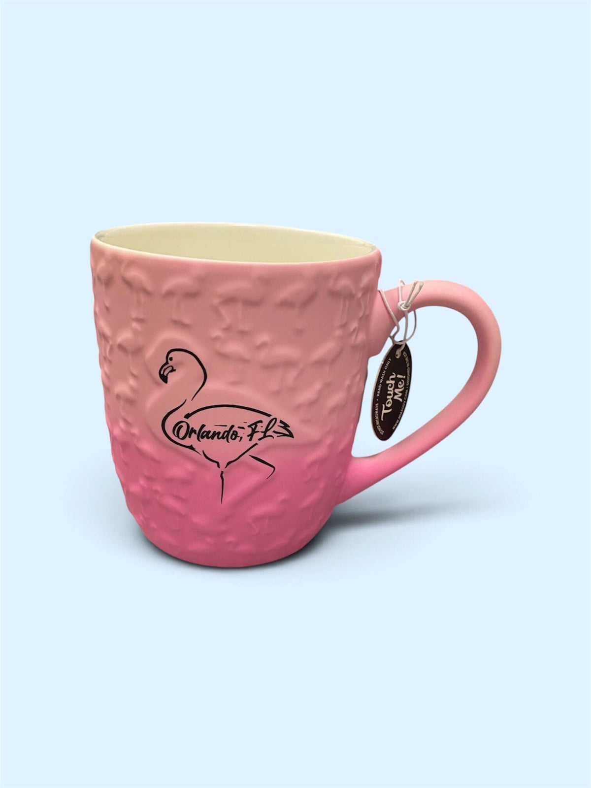 Flamingo Pink Touch Me Ceramic Mug