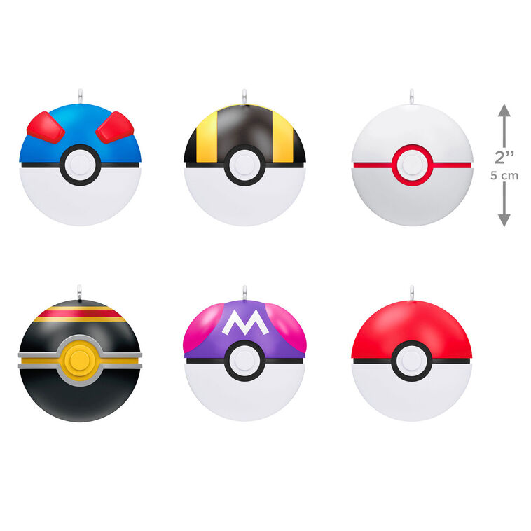 Ultra Pokémon Poké Ball Ornaments,