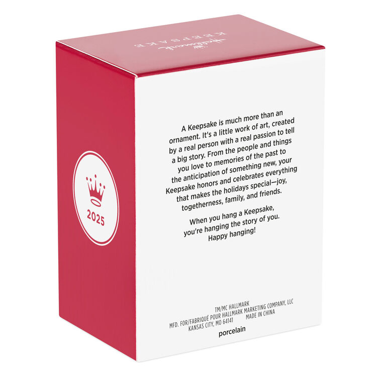 Hallmark Keepsake Christmas Ornament 2025, Disney Precious Moments Tinker Bell, Porcelain, Gifts for Disney Fans