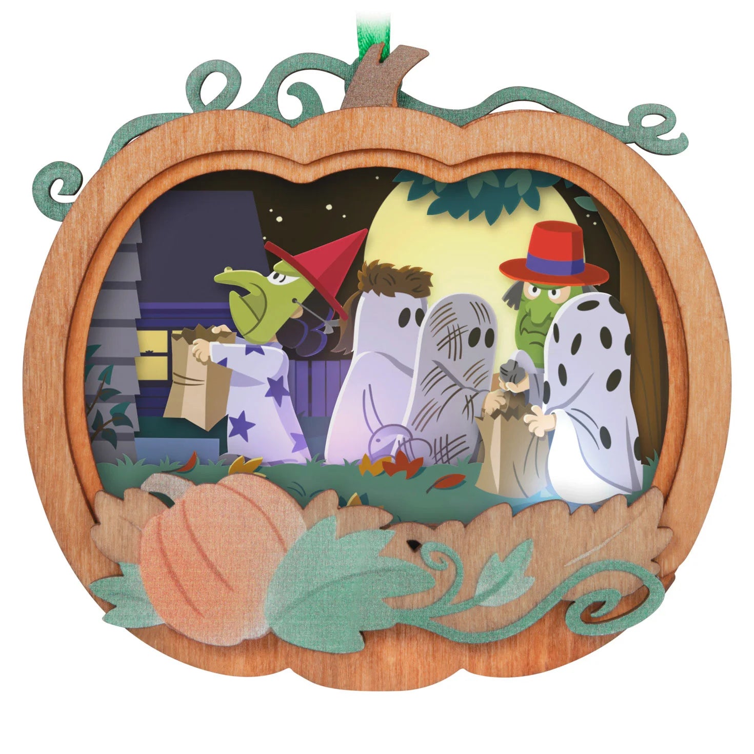 Hallmark Keepsake Halloween Ornament 2024, The Peanuts Gang It's the Great Pumpkin, Charlie Brown Papercraft With Light, Gifts for Peanuts Fans