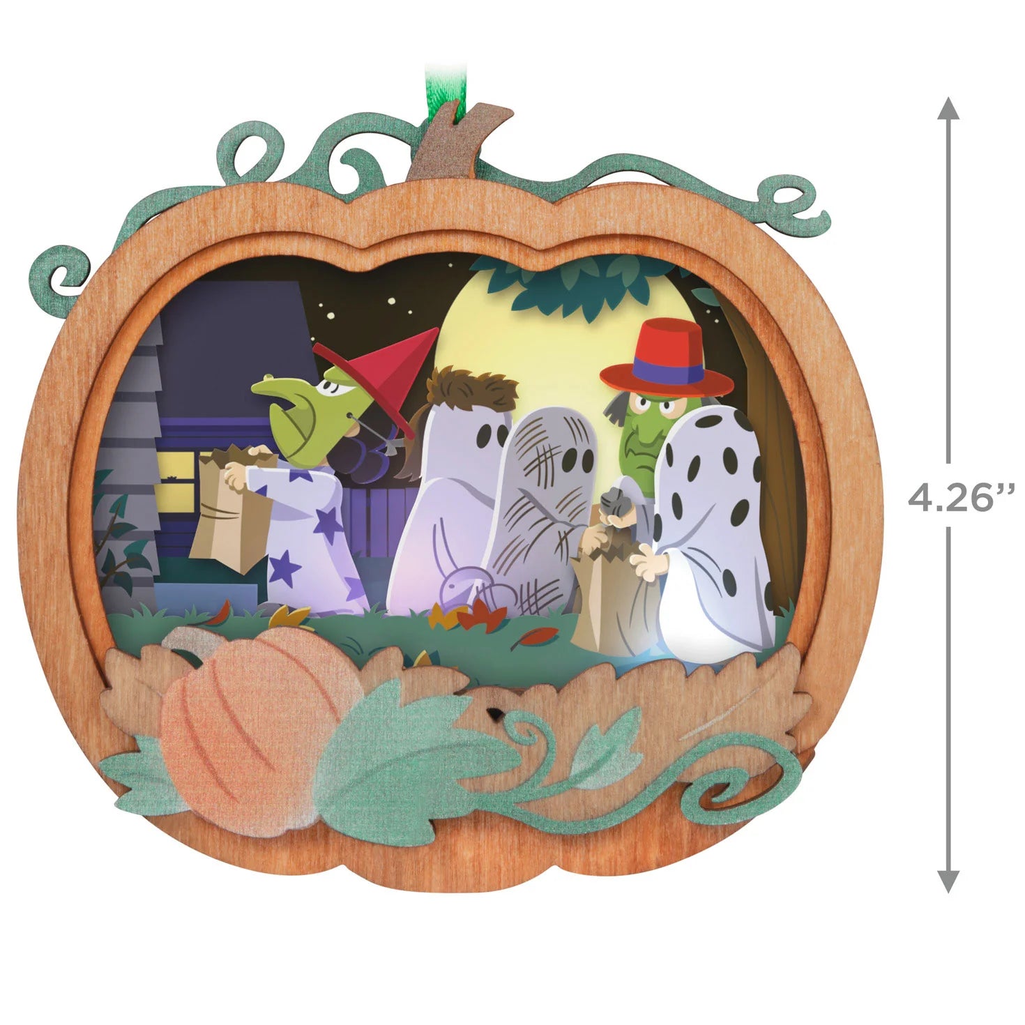 Hallmark Keepsake Halloween Ornament 2024, The Peanuts Gang It's the Great Pumpkin, Charlie Brown Papercraft With Light, Gifts for Peanuts Fans