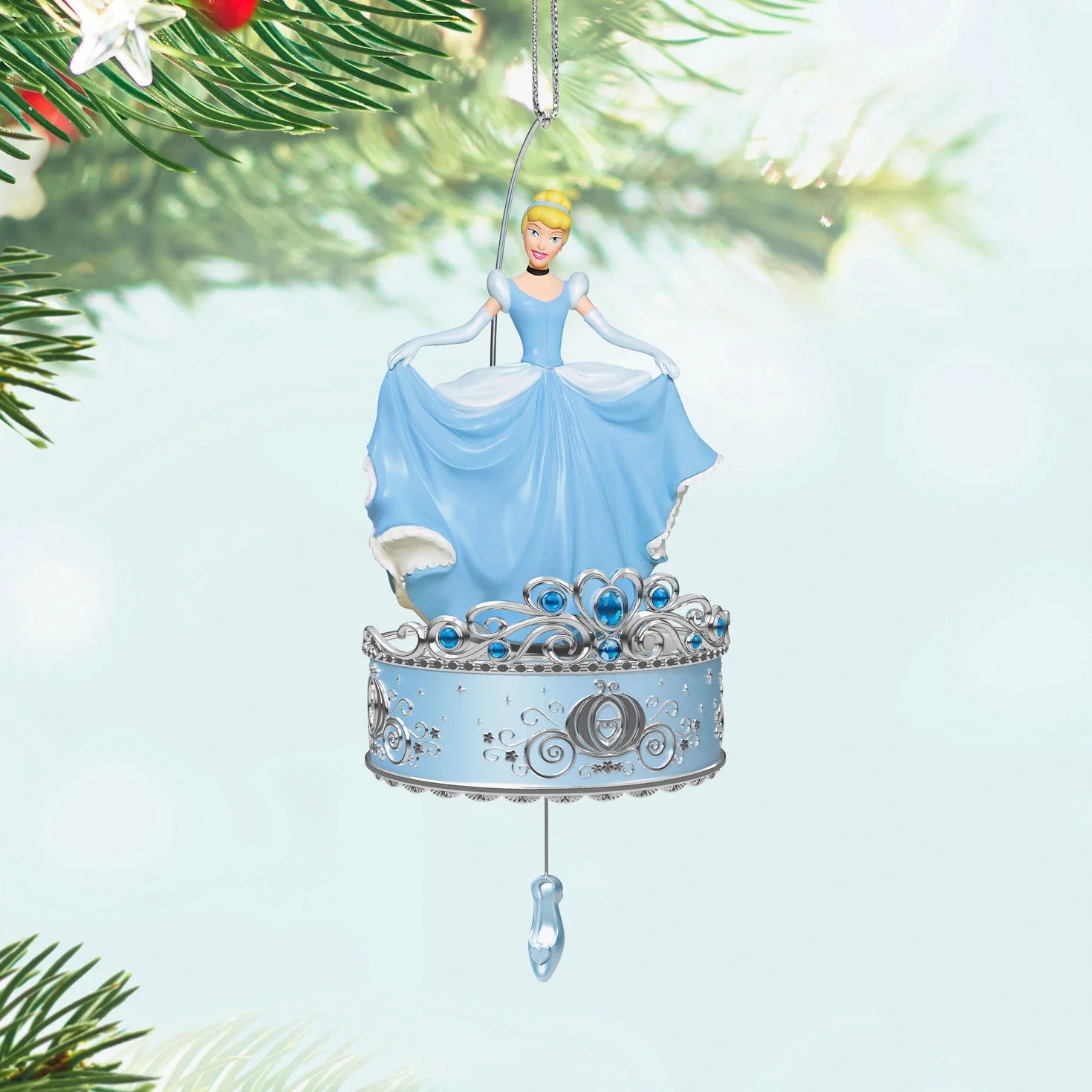 Hallmark Keepsake Christmas Ornament 2024, Disney Cinderella Twirling at the Ball, Gifts for Disney Fans