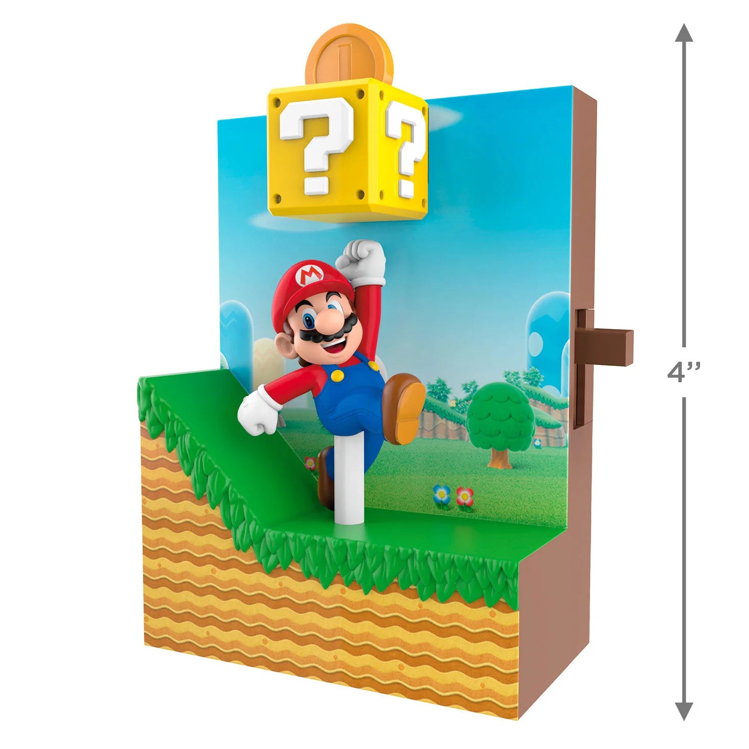 Hallmark Keepsake Christmas Ornament 2024, Nintendo Super Mario Collecting Coins With Sound and Motion, Gifts for Gamers