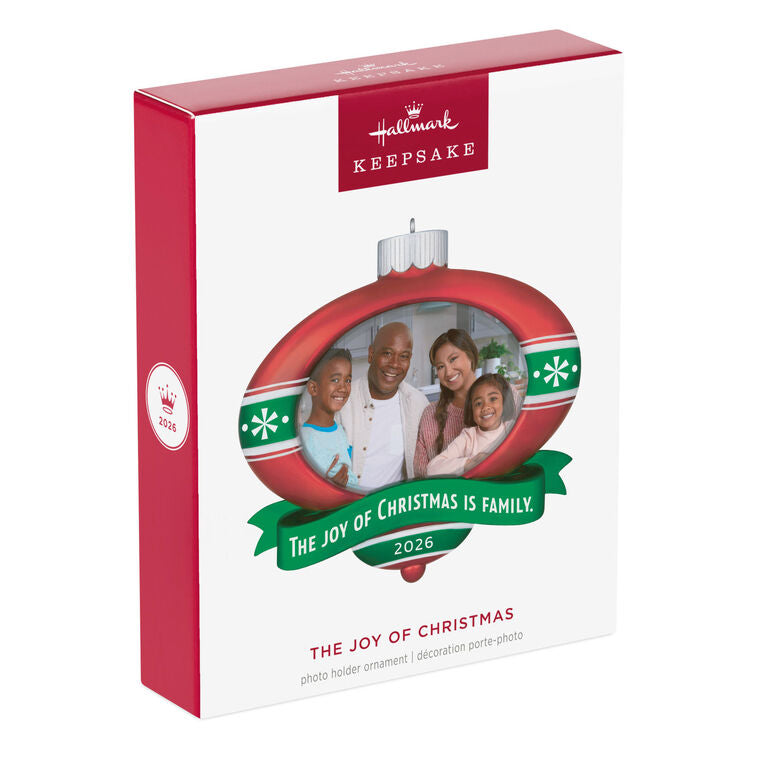 The Joy of Christmas 2026 Photo Frame Ornament