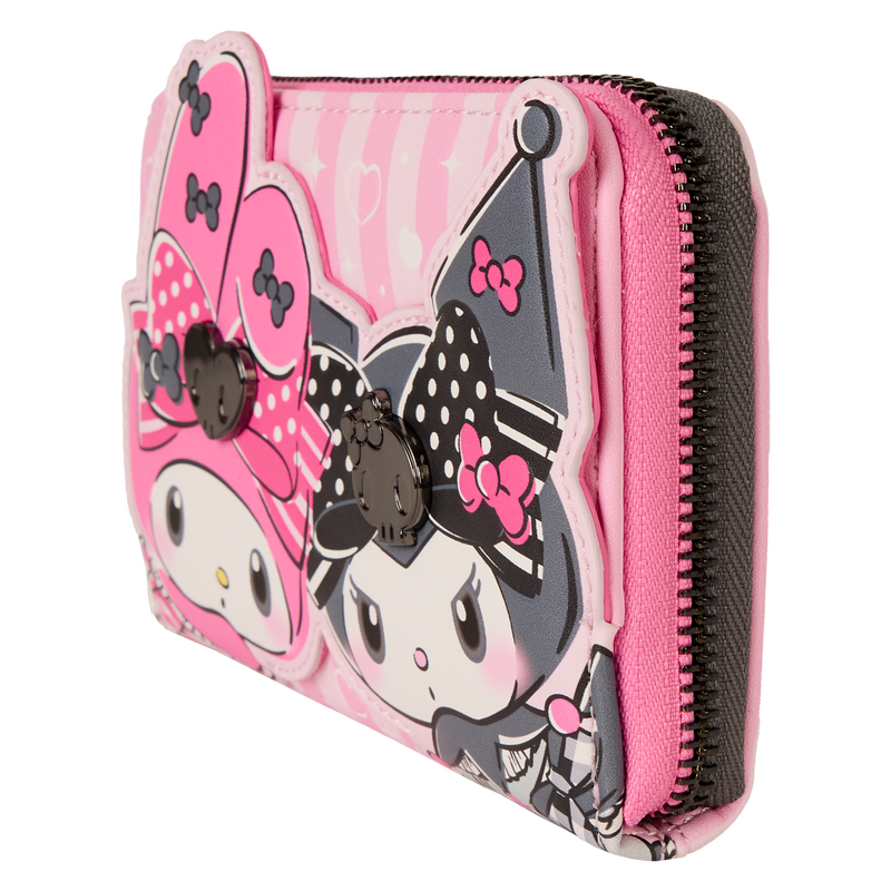 LF Sanrio My Melody and Kuromi Zip Around Wallet