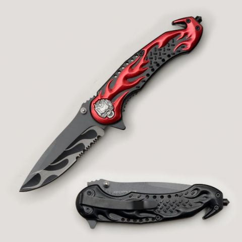 Snake Eye Tactical Rescue Style Spring Assist knife- Dragon