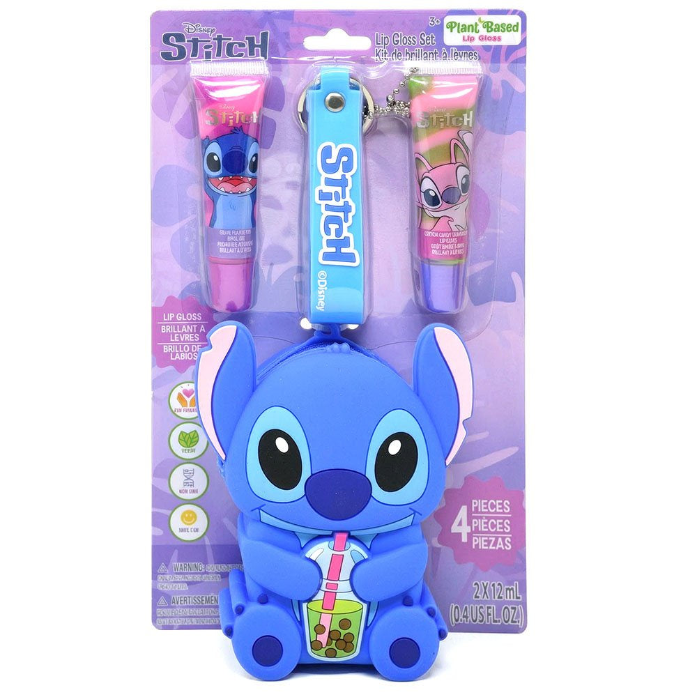Stitch Lip Gloss w/Shaped Pouch on Card Boba
